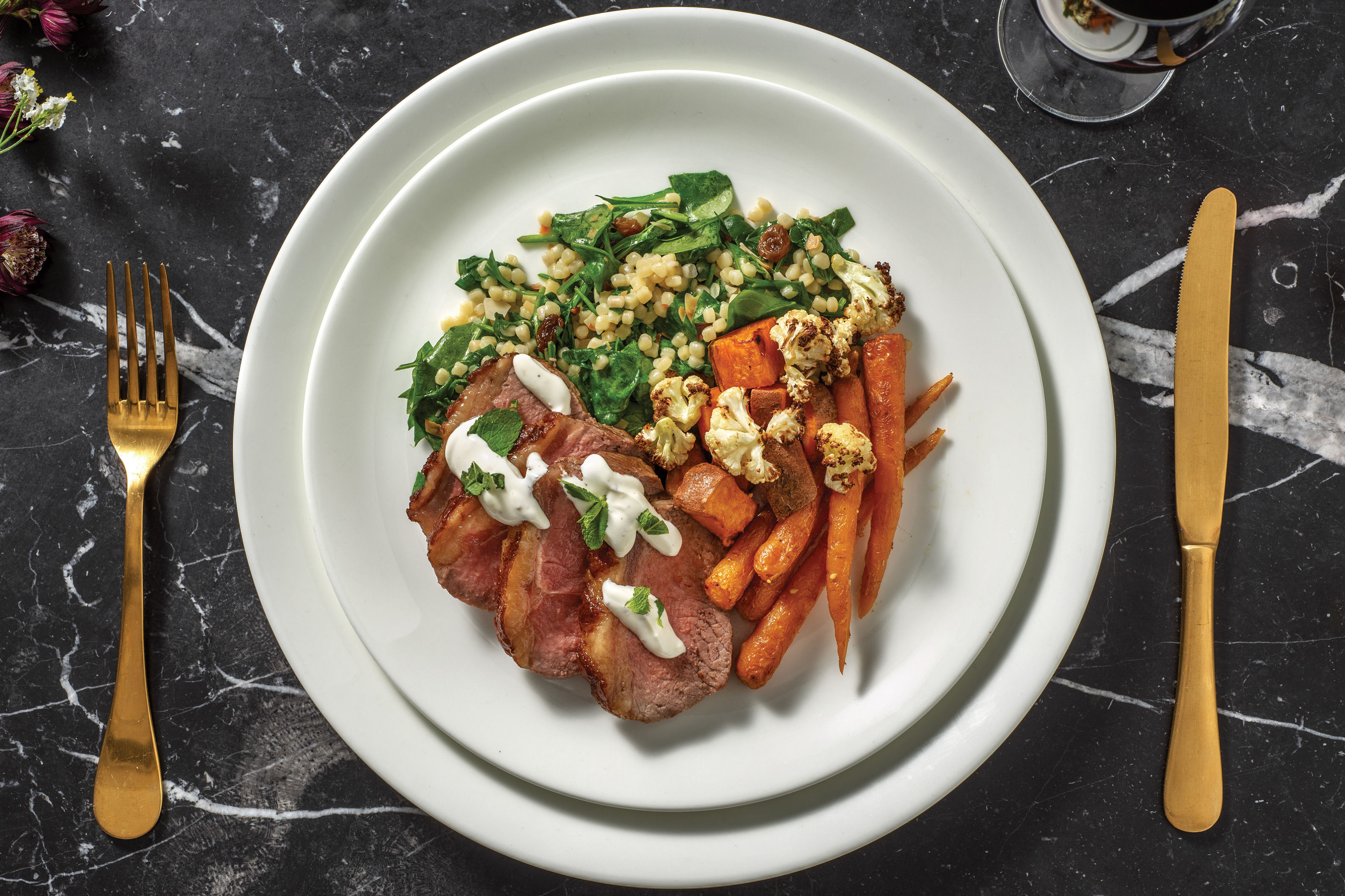 Lamb Rump & Dukkah Roast Veggies Recipe HelloFresh