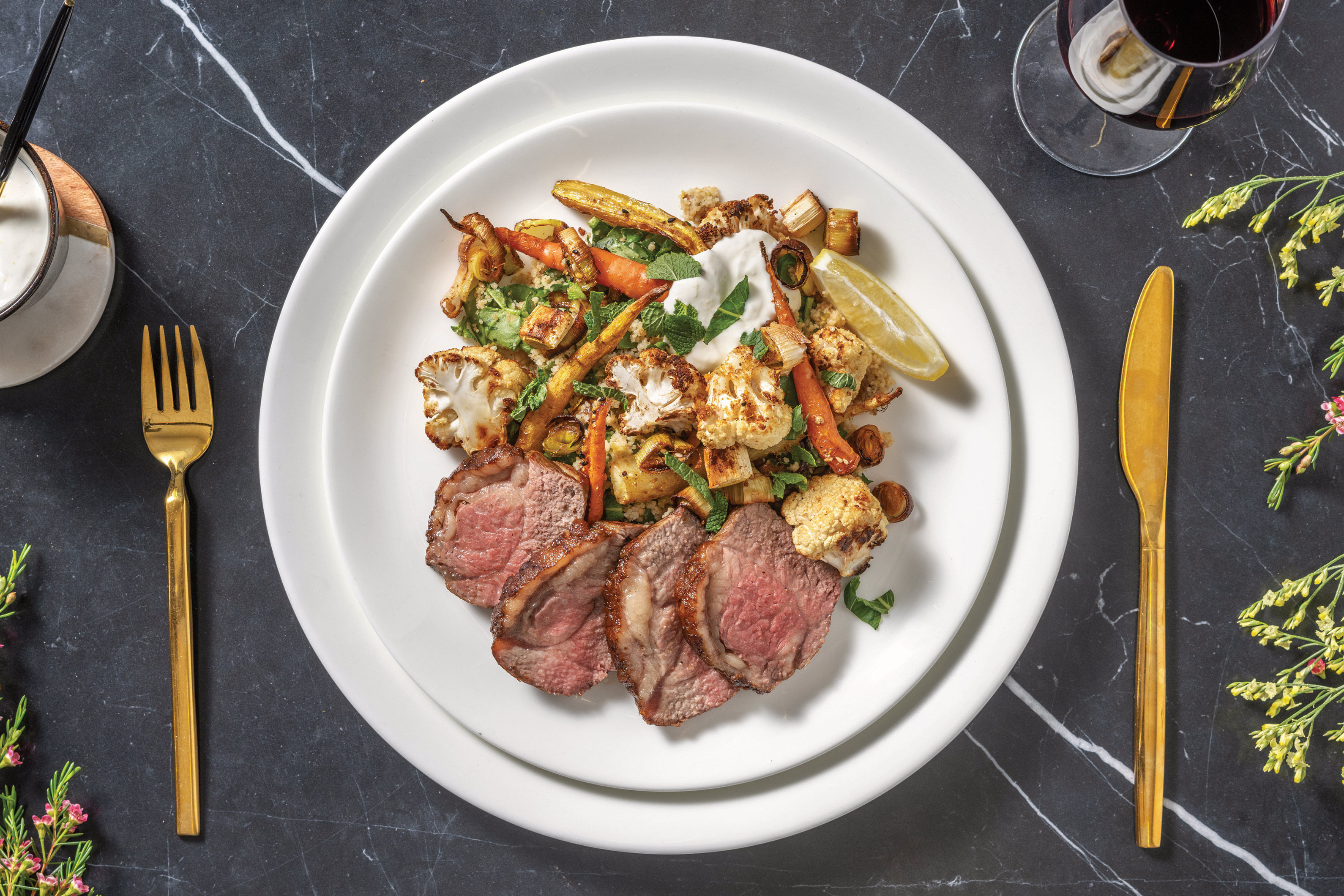 Lamb Shortloin & Dukkah Roasted Veggies Recipe HelloFresh