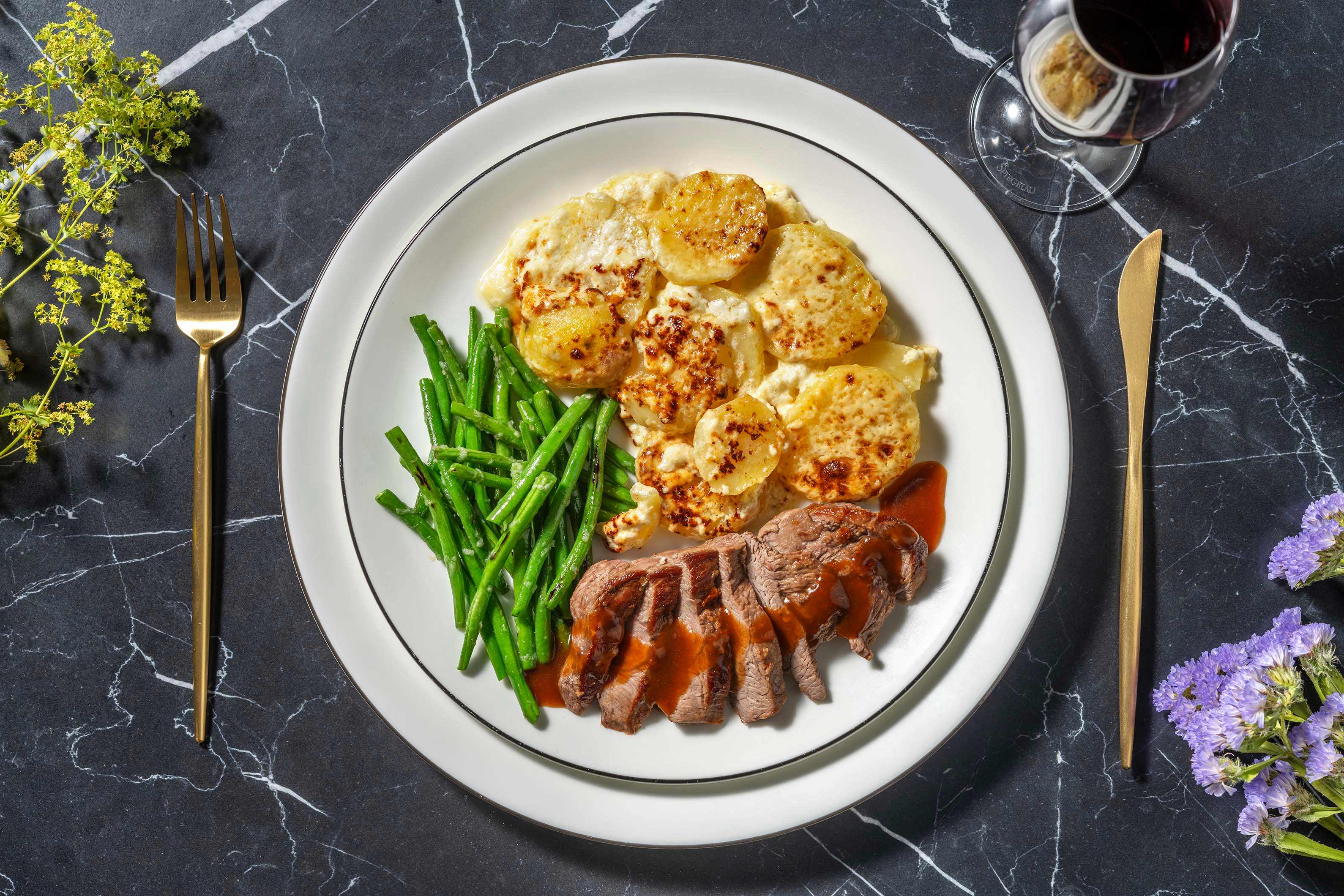 Lamb Steak and Red Wine Jus Recipe HelloFresh
