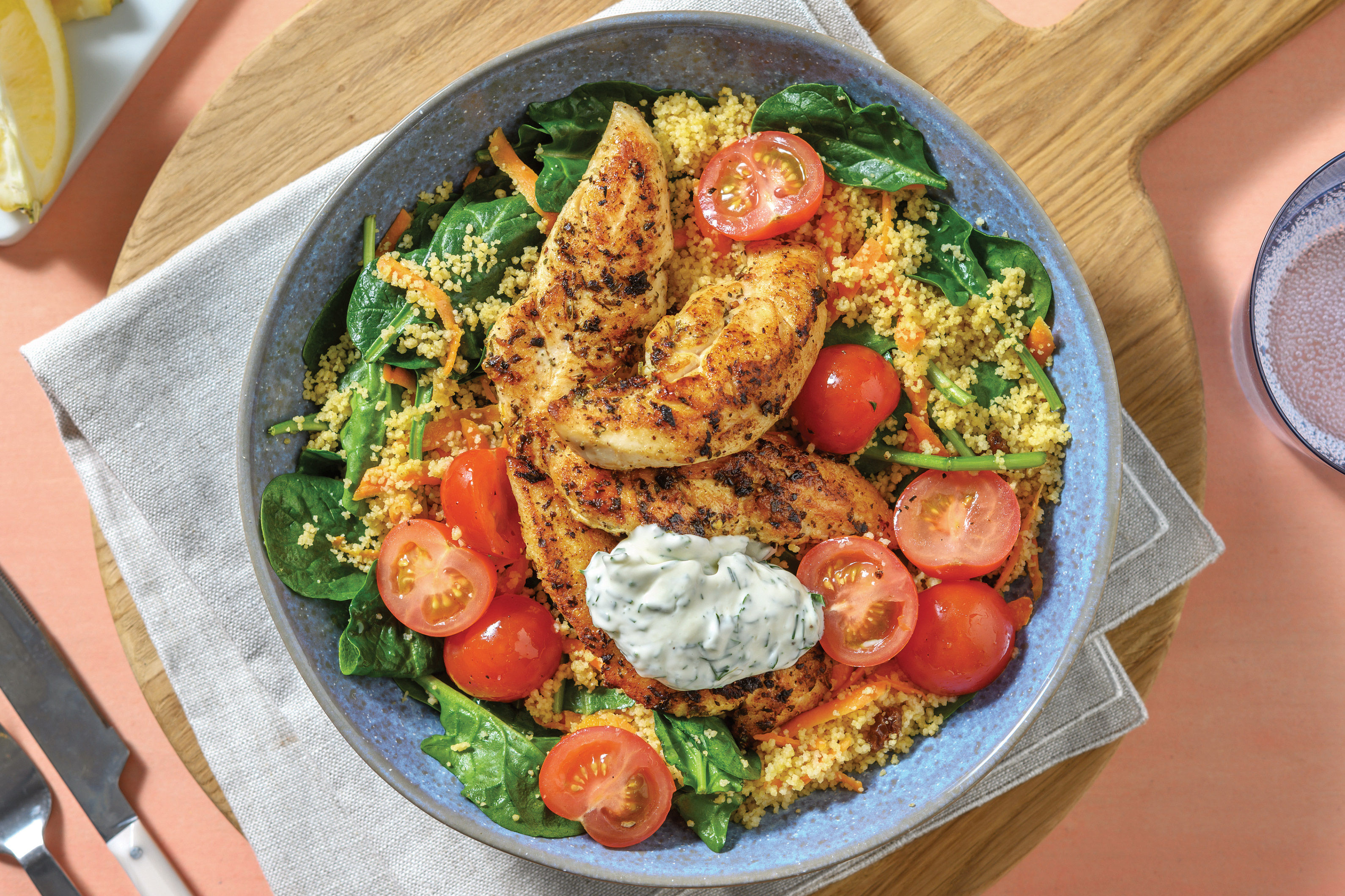 Quick Herby Chicken & Wholemeal Couscous Recipe HelloFresh