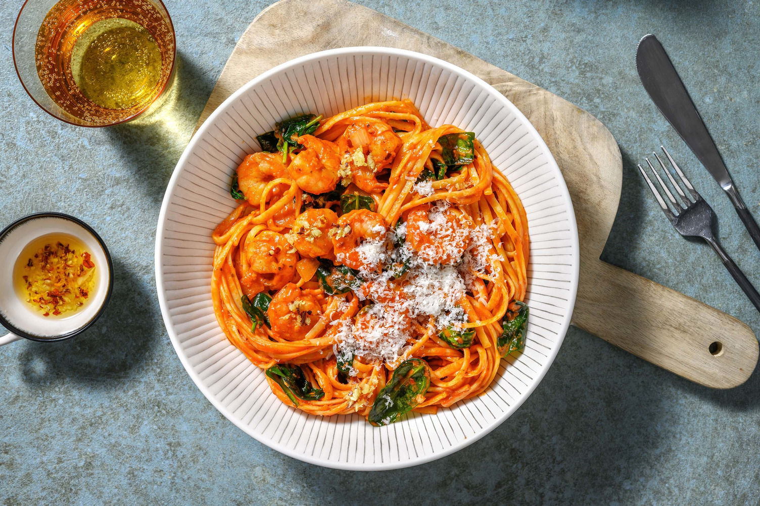 Linguines aux crevettes fra diavolo Recette HelloFresh