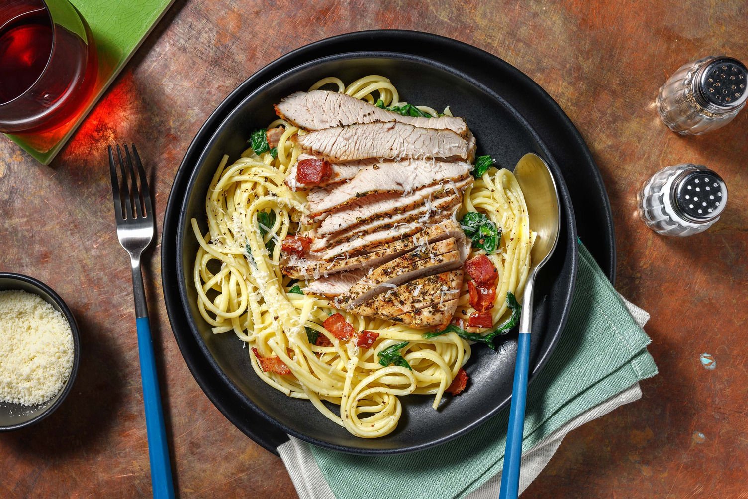 Creamy Turkey and Bacon Linguine Recipe HelloFresh