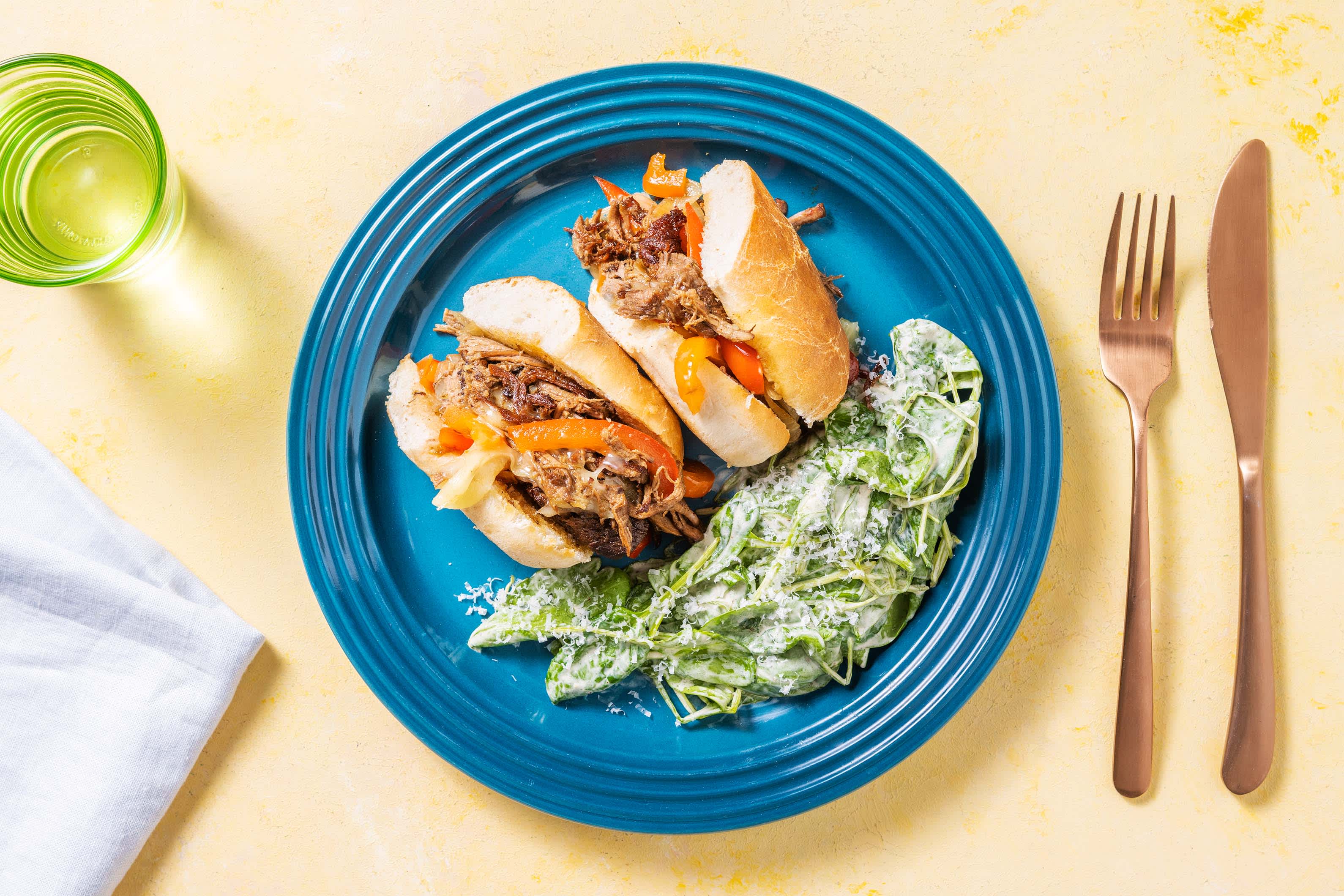 Loaded Beef Hoagies Recipe HelloFresh