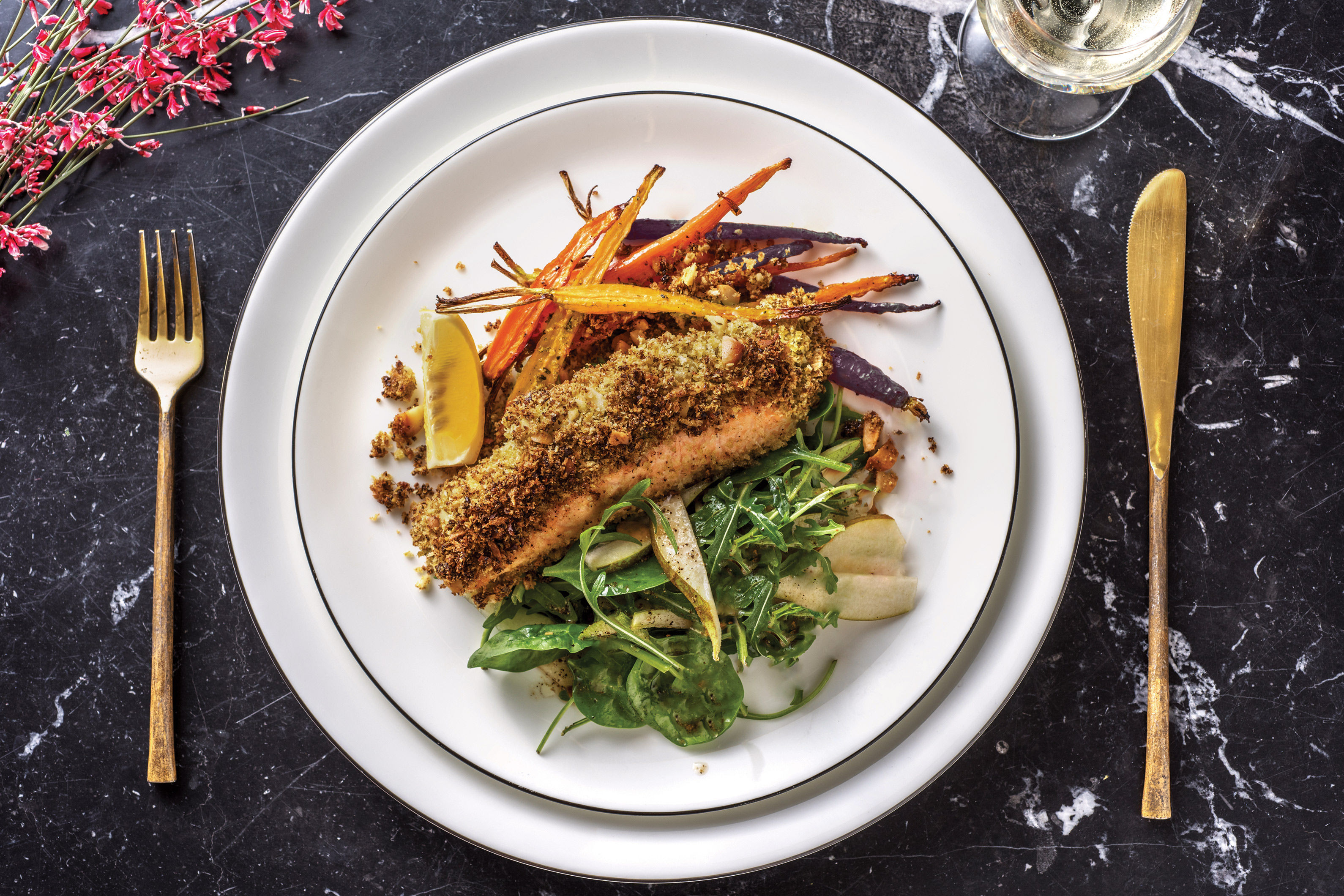 Pesto & Macadamia Crusted Salmon Recipe HelloFresh