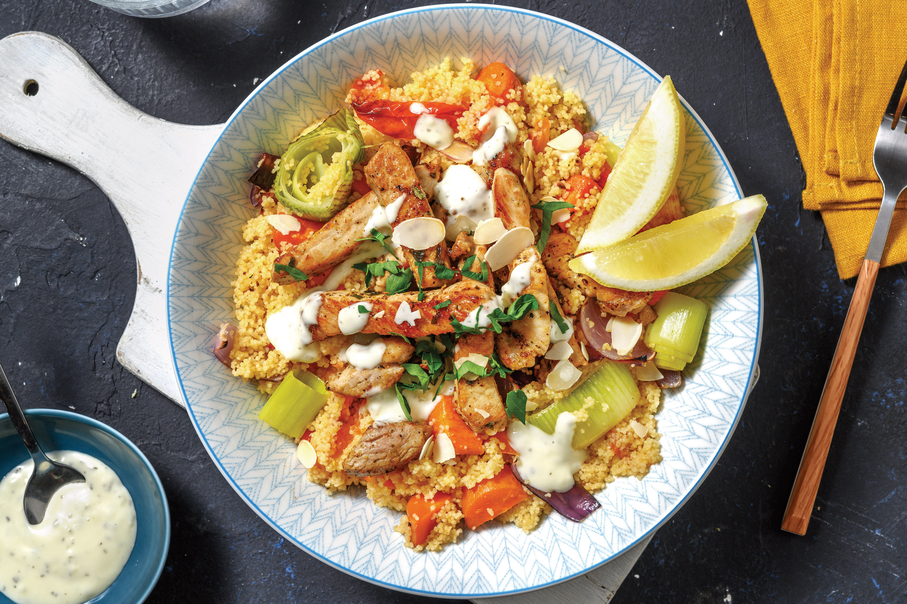 Mediterranean Pork Couscous Bowl Recipe HelloFresh