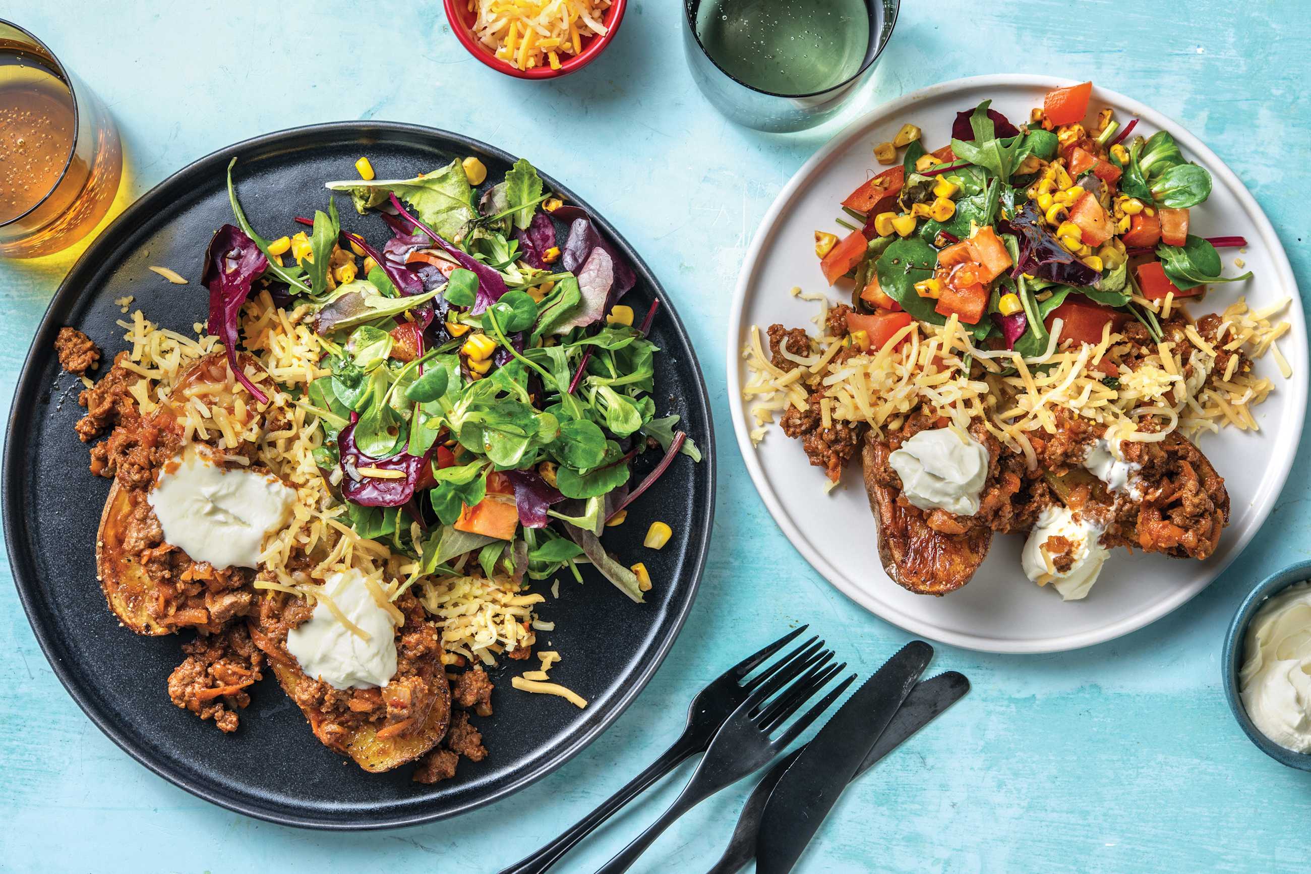 Beef Jacket Cheat's Mexican Loaded Beef Jacket Potatoes Recipe | HelloFresh