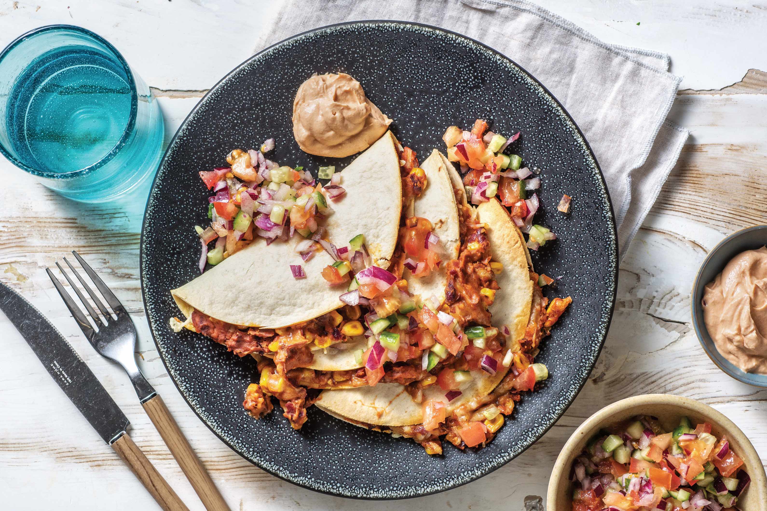 Mexican Cheesy Bean Quesadillas Recipe HelloFresh