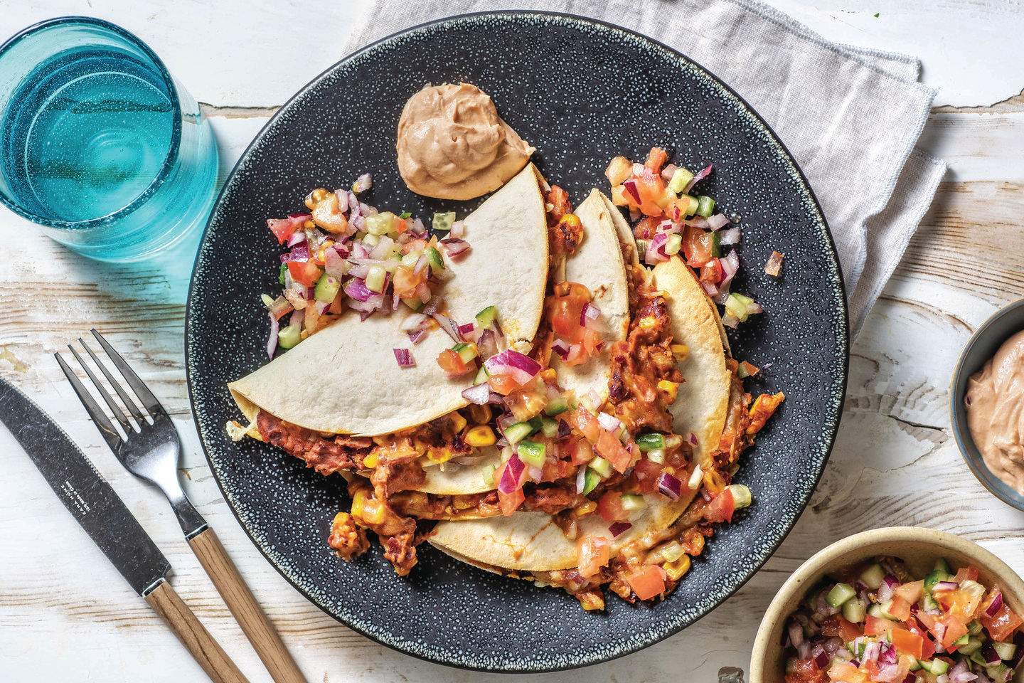 Mexican Cheesy Bean Quesadillas Recipe HelloFresh
