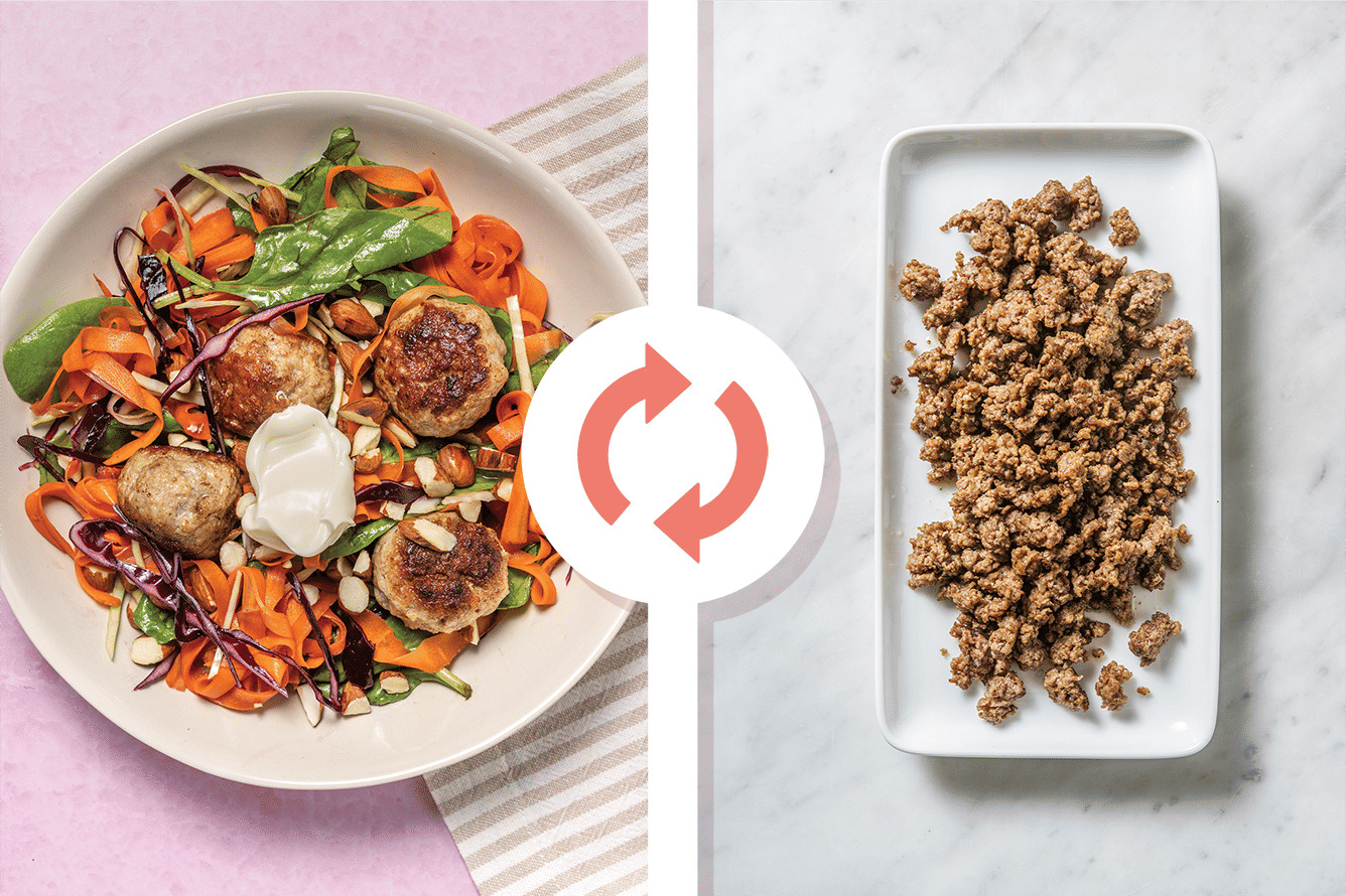 Middle Eastern Beef Meatballs & Carrot Noodles Recipe HelloFresh