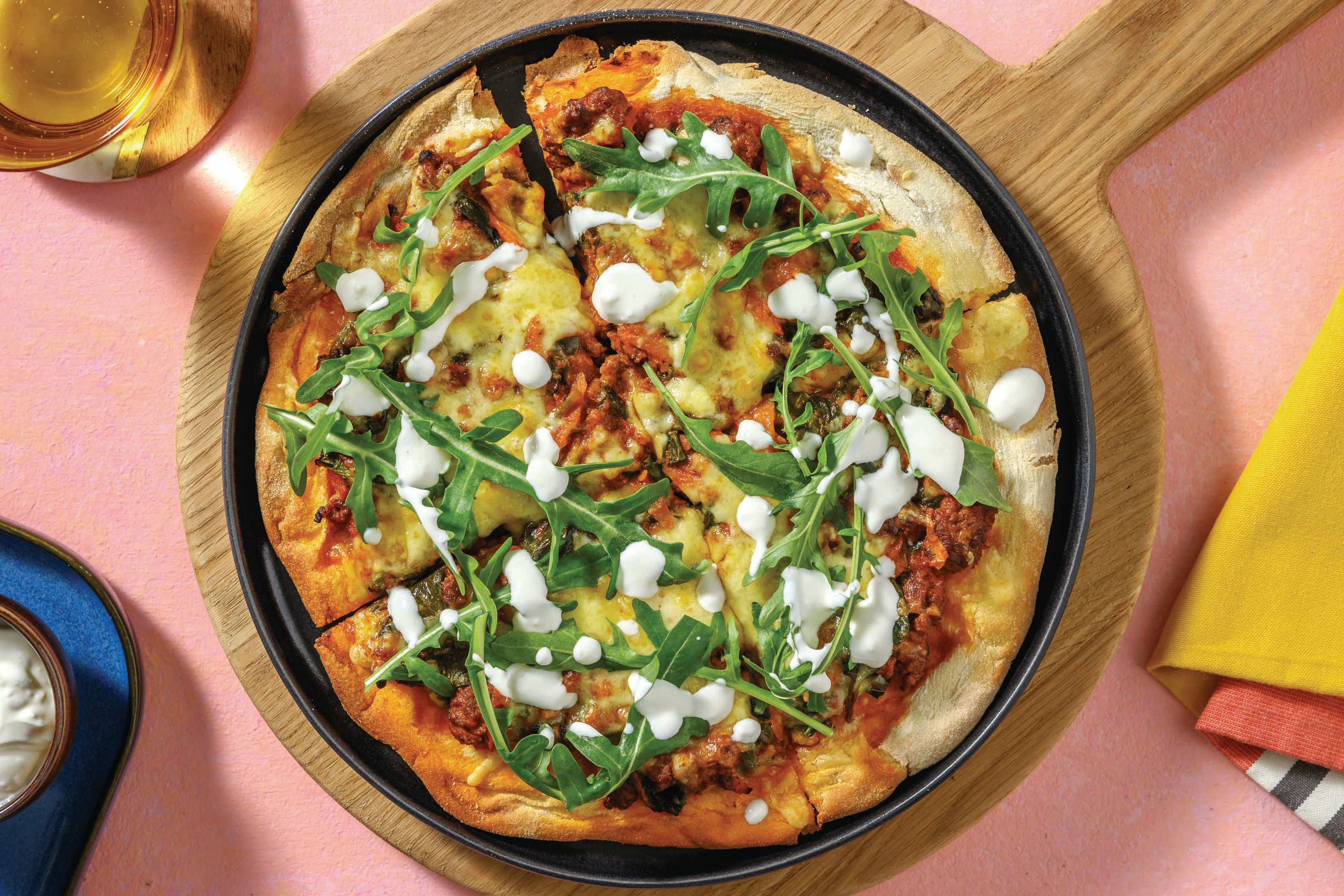 Middle Eastern Beef & Veggie Pizza Recipe HelloFresh