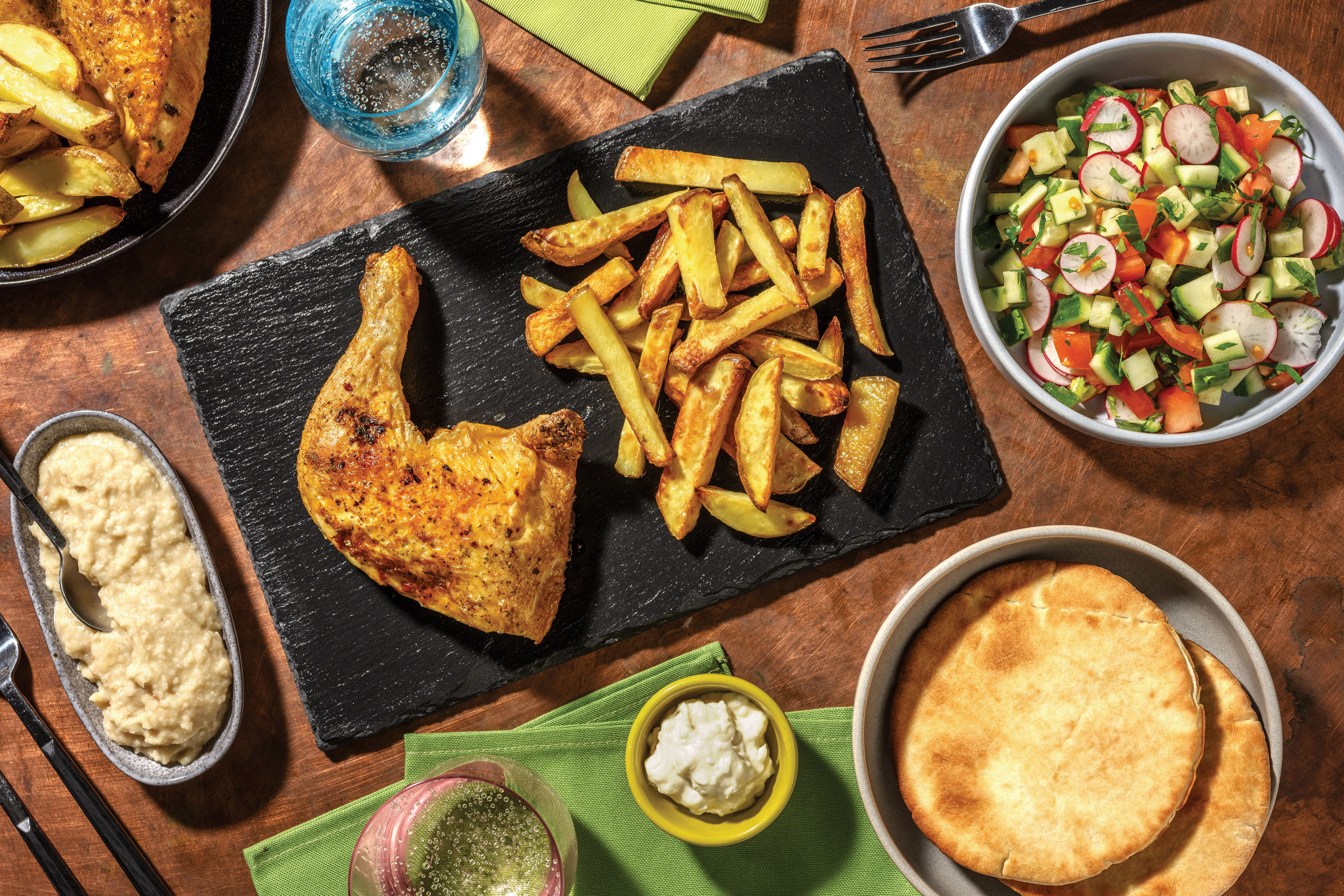 Middle Eastern Roast Chicken & Flatbreads Recipe HelloFresh