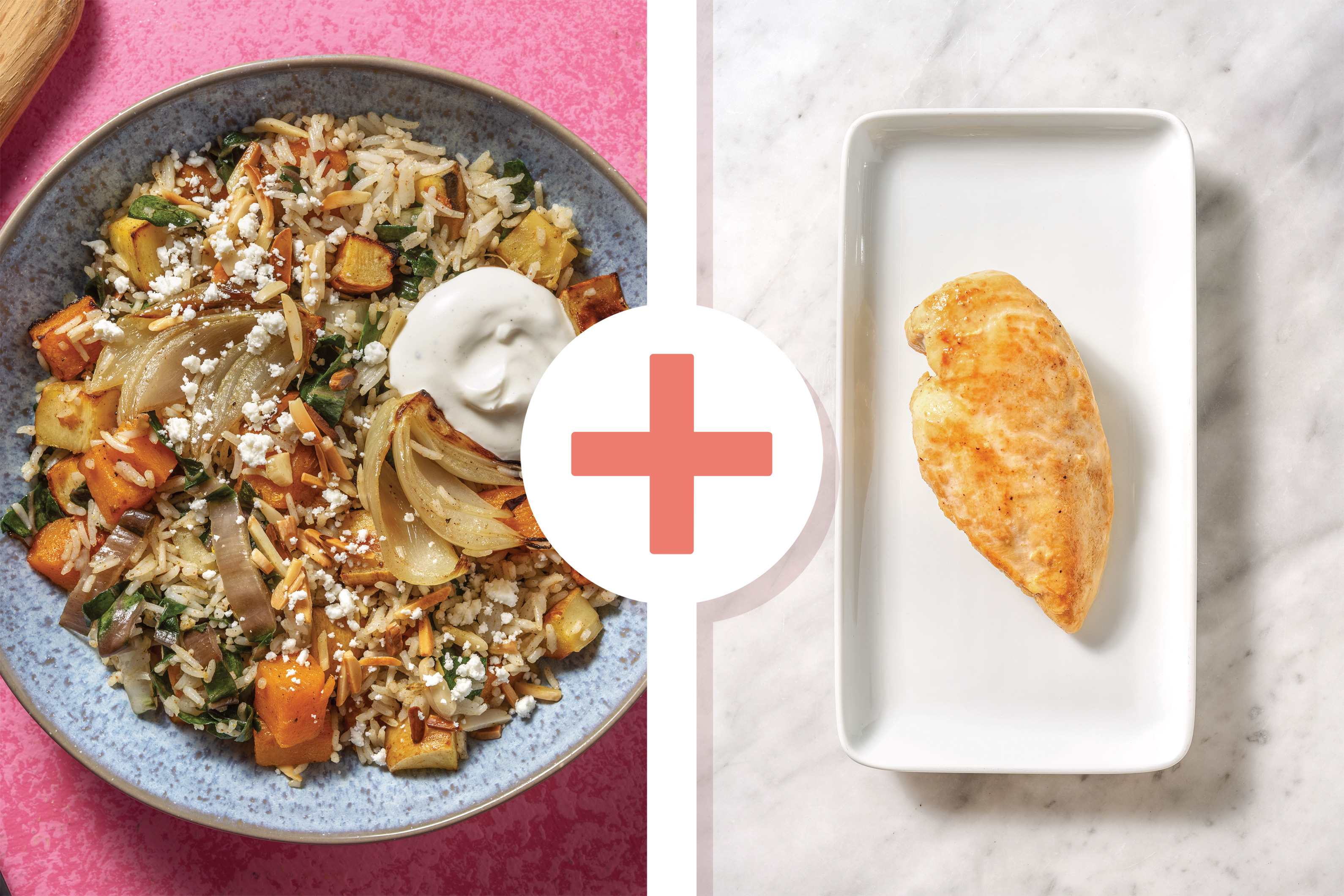 Middle Eastern Roast Veggie & Chicken Pilaf Rice Recipe HelloFresh