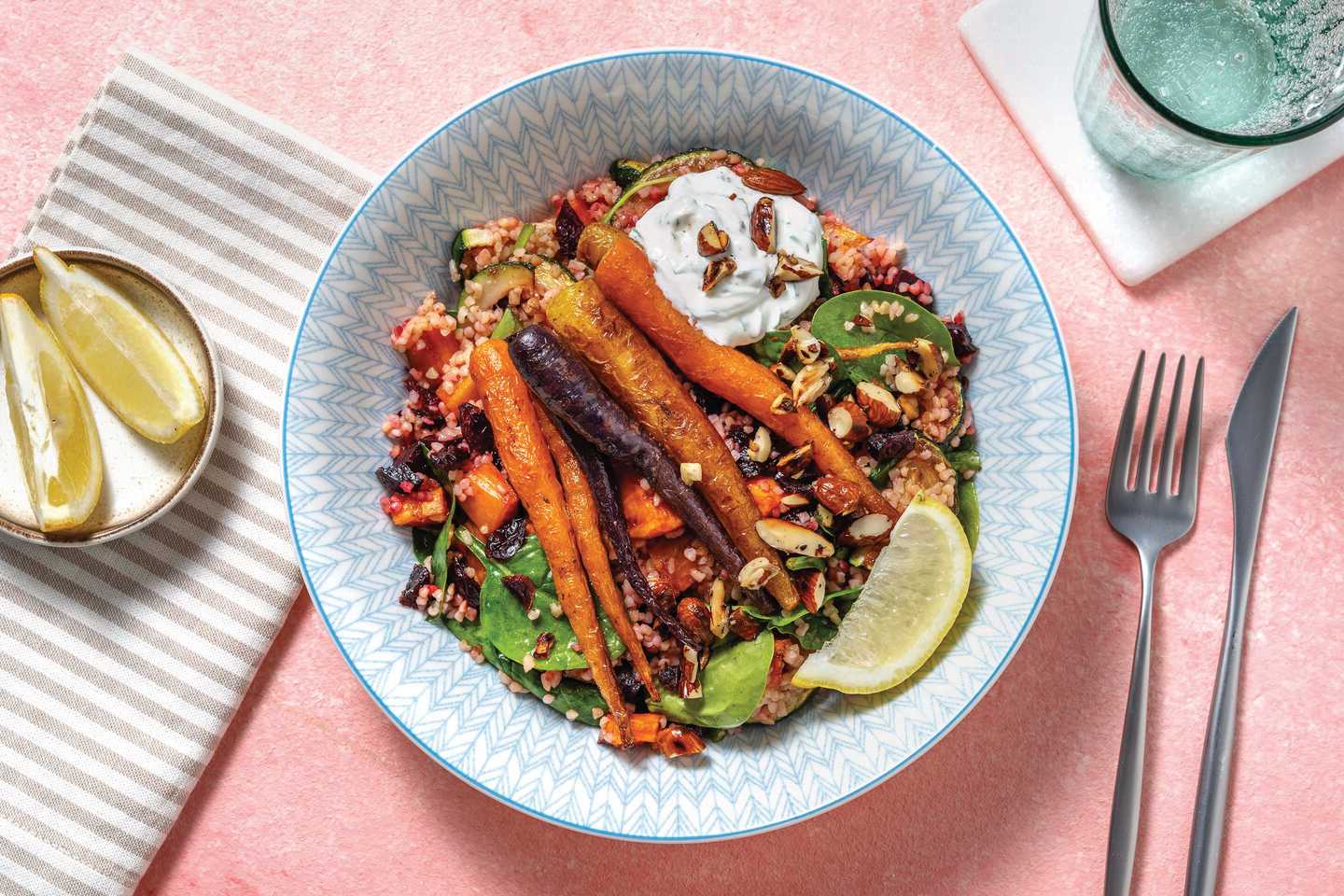 Middle EasternStyle Veggie Couscous Bowl Recipe HelloFresh