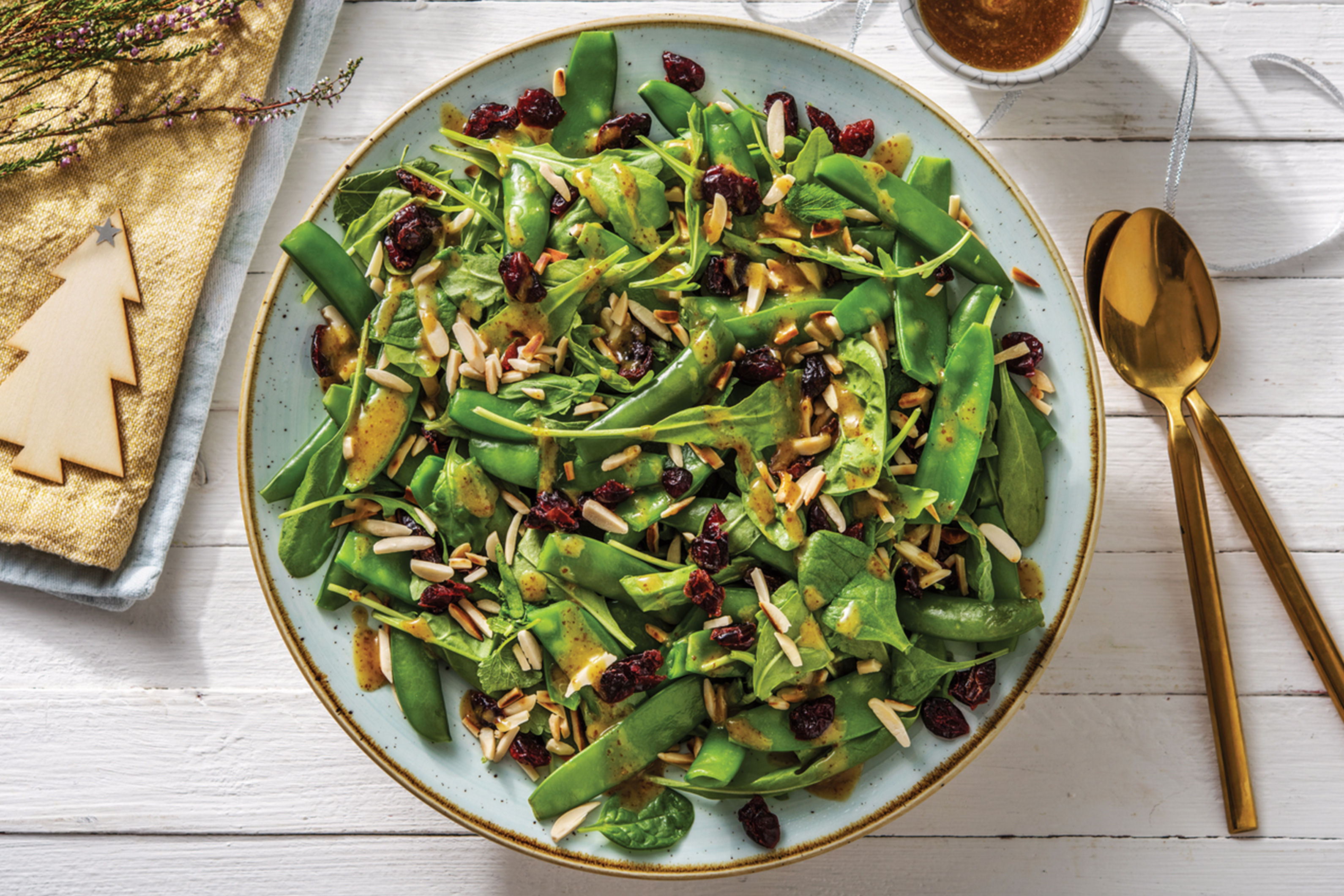Mixed Pea, Mint & Almond Salad Recipe HelloFresh