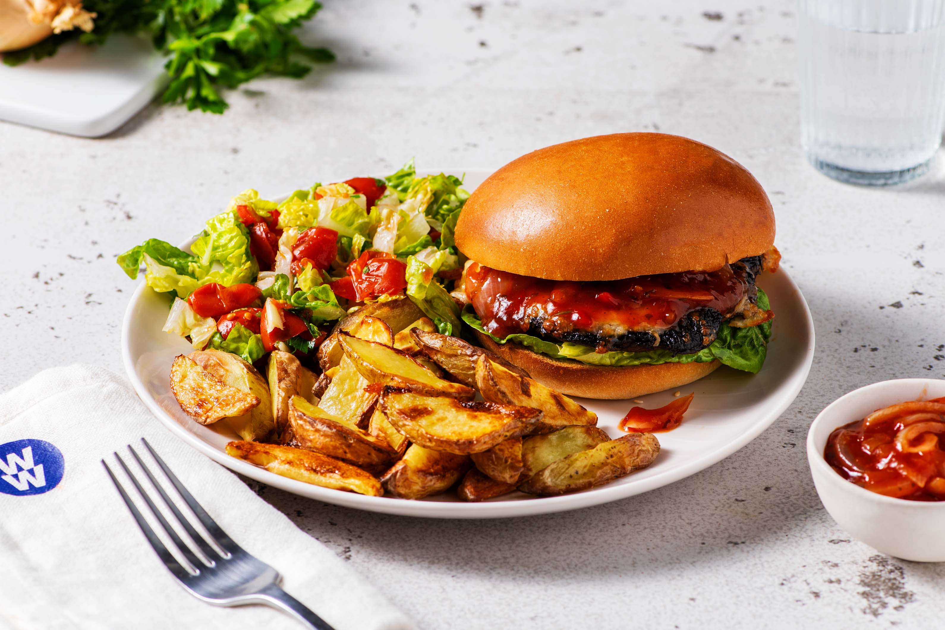 Mushroom and Cheddar Burger Recipe HelloFresh