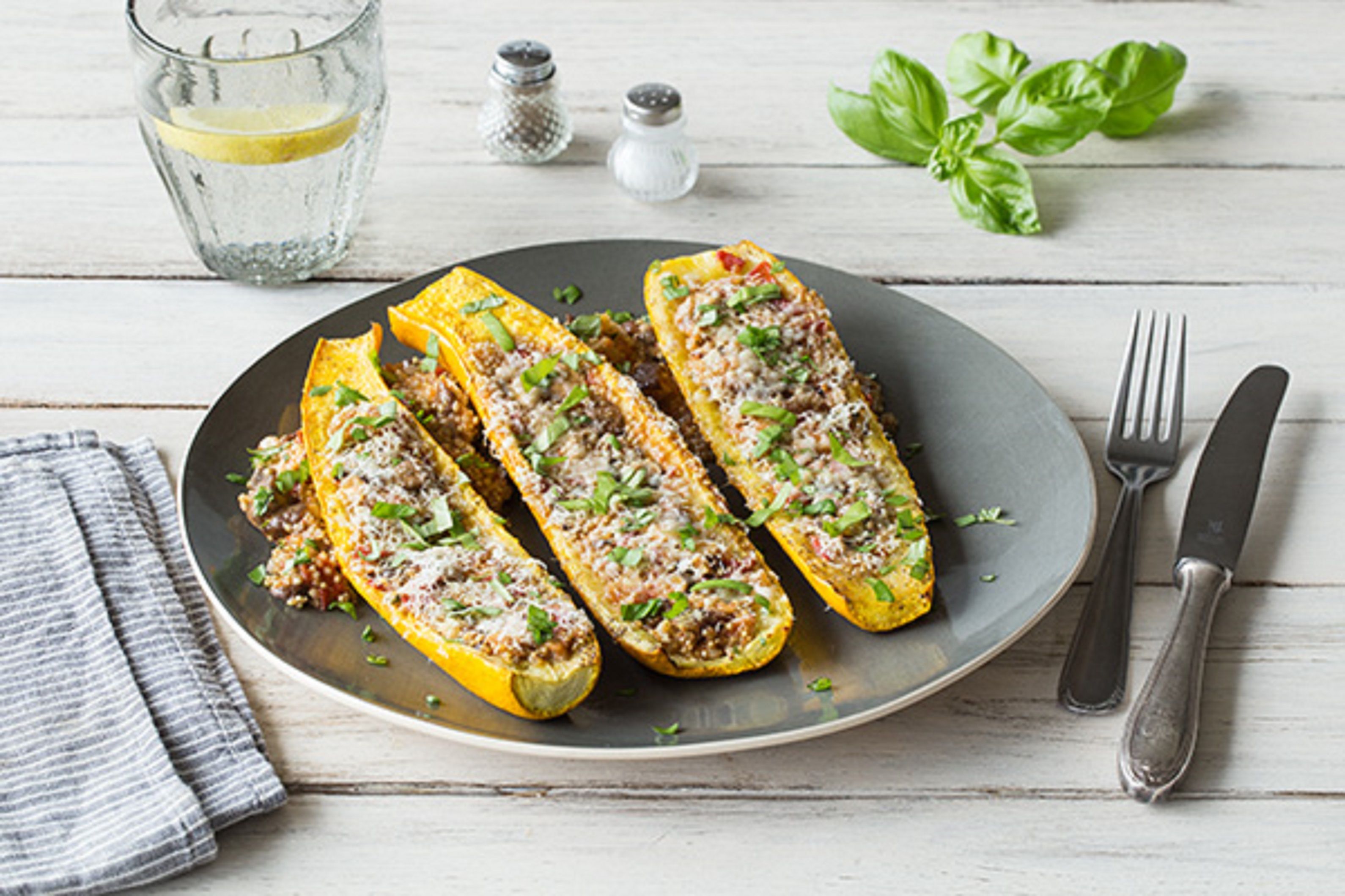 MushroomStuffed Zucchini Boats Recipe HelloFresh