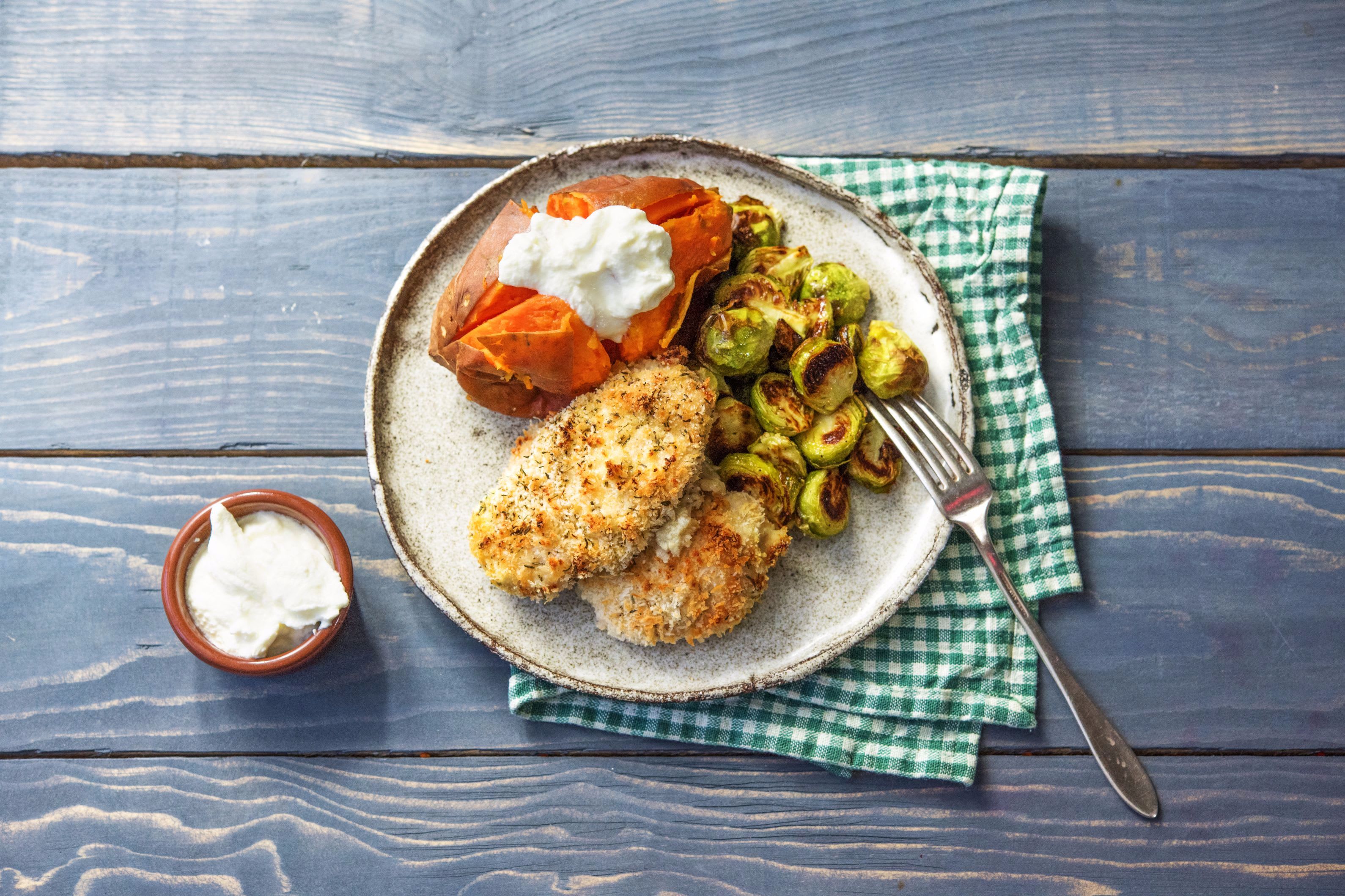 MustardBreaded Chicken Thighs Recipe HelloFresh
