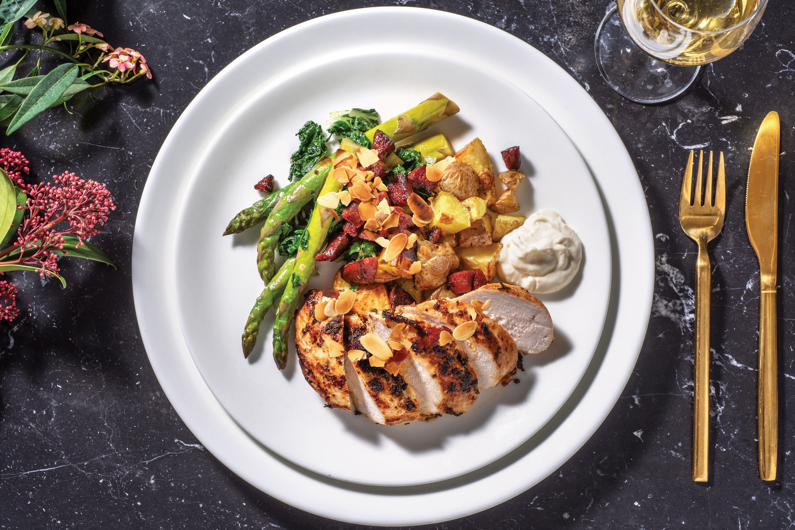 MustardThyme Chicken & Chorizo Topping Recipe HelloFresh