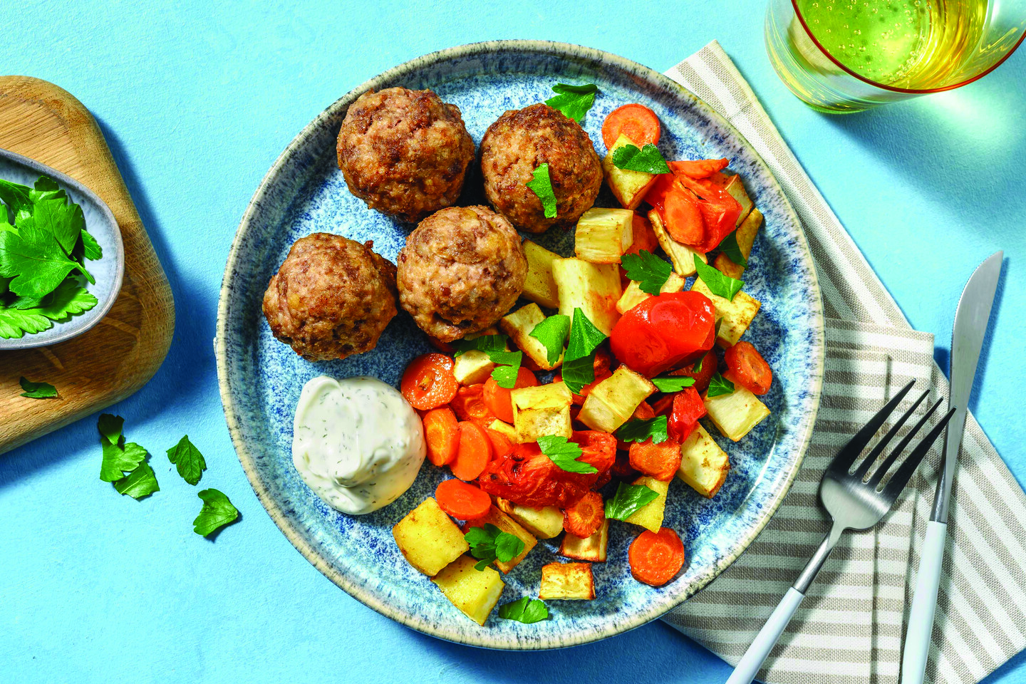 Nan's Beef & Pork Meatball Traybake Recipe | HelloFresh