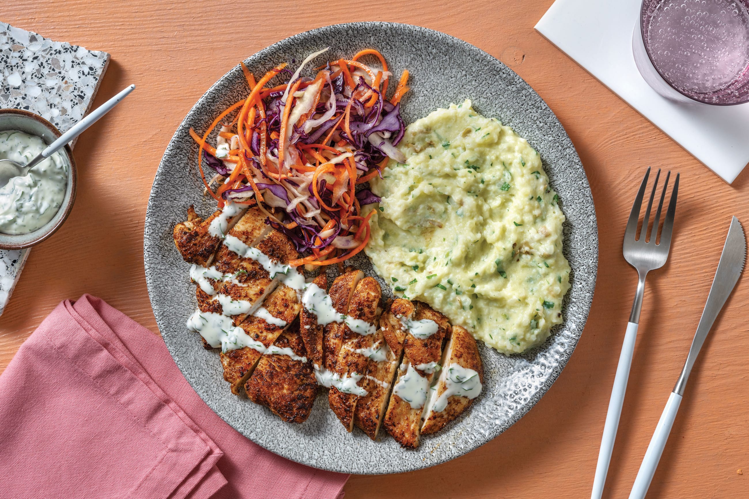 Nan's Seared Chicken & Cauli-Potato Mash Recipe | HelloFresh
