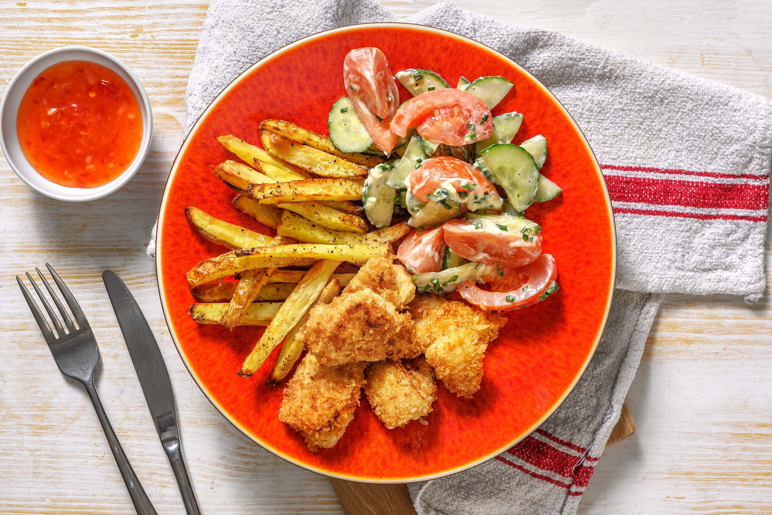 Zelfgemaakte kipnuggets Recept | HelloFresh