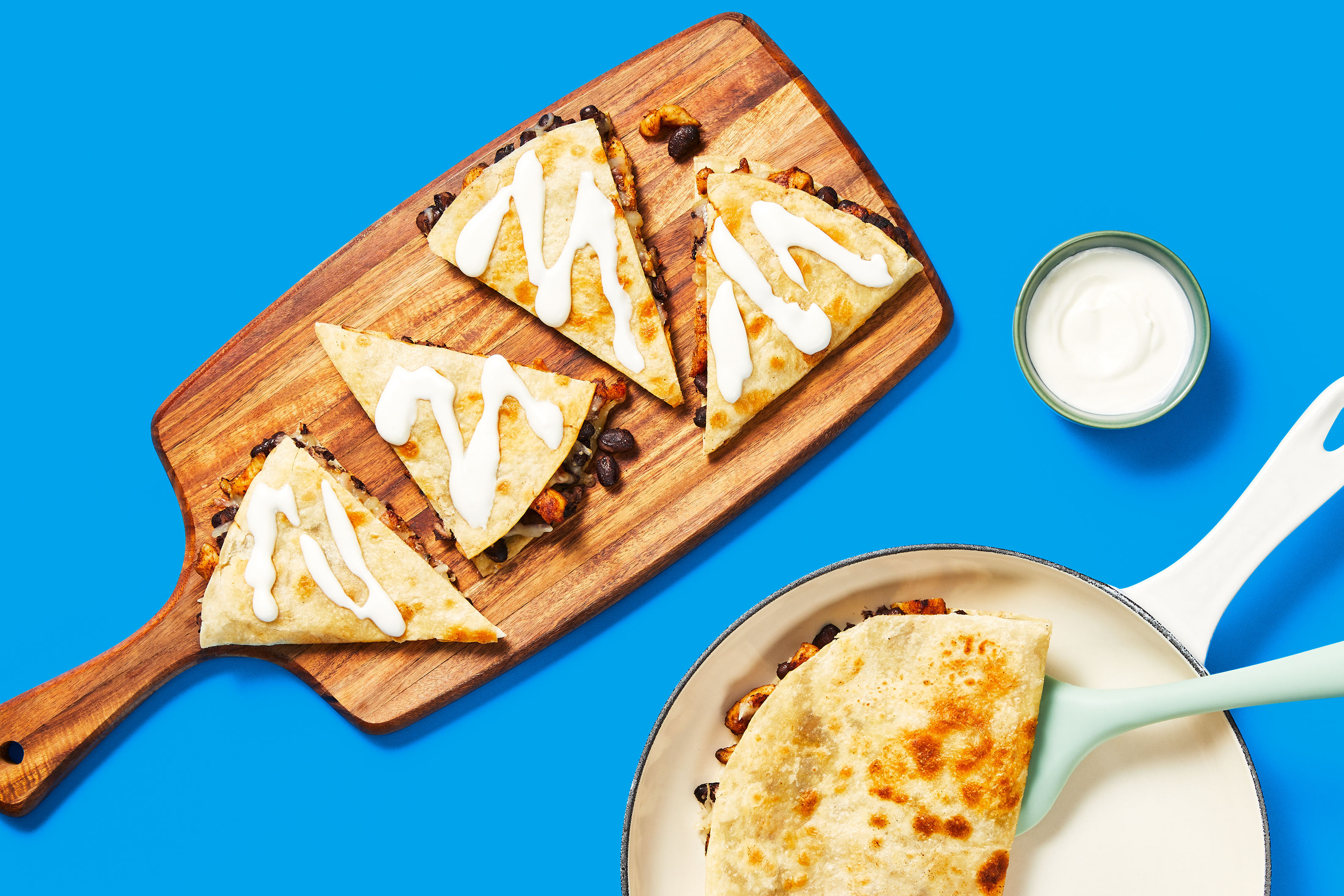 One-Pan Easy Cheesy Chicken Quesadillas Recipe | HelloFresh