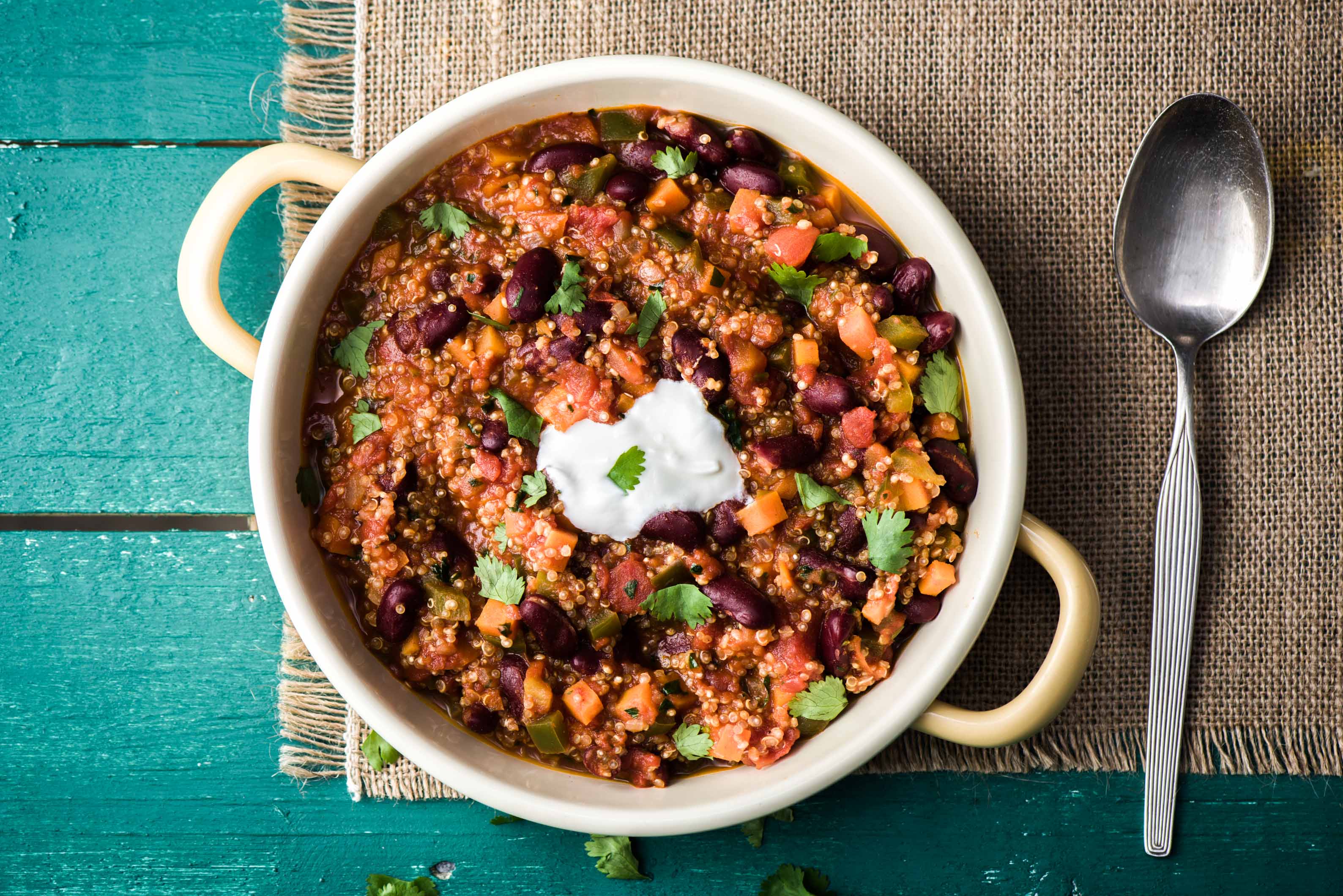 One-Pot Vegetarian Chilli with Quinoa Recipe | HelloFresh
