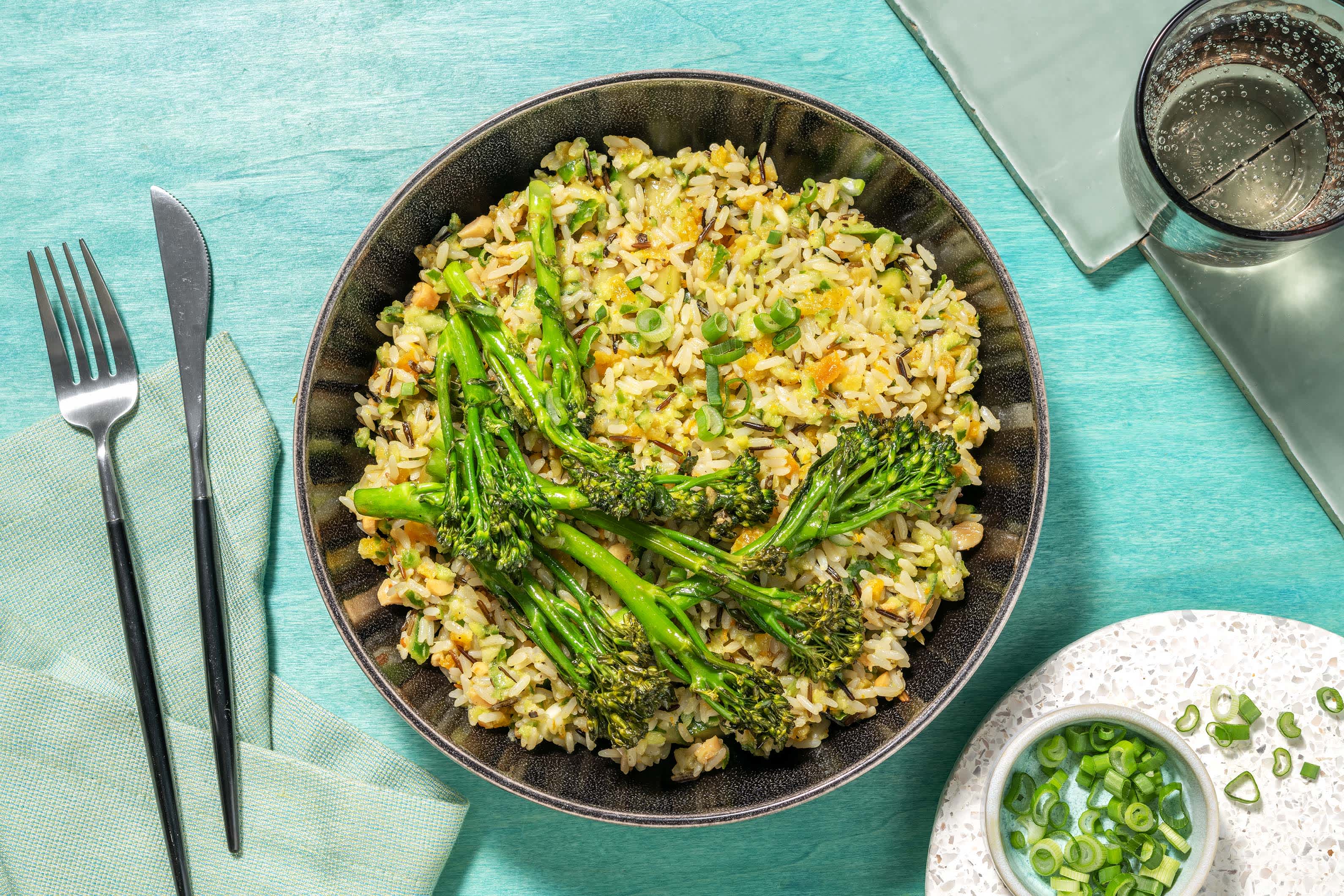 Orangen-Wildreis-Salat mit Brokkolini Rezept | HelloFresh