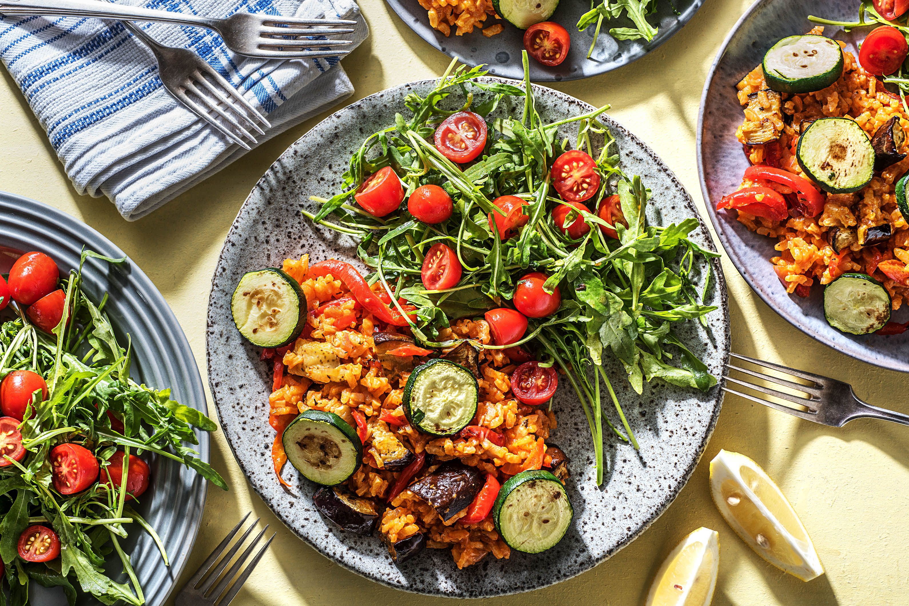 Ratatouille Risotto, Rocket & Tomatoes Recipe | HelloFresh