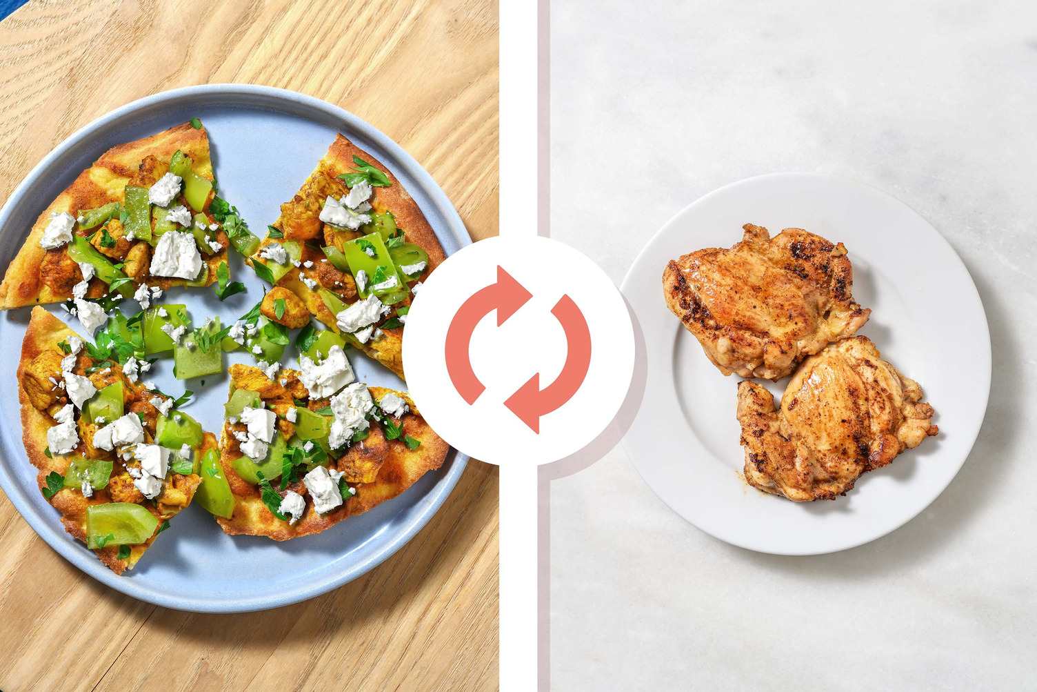 Messy IndianStyle Chicken Thigh Flatbreads Recipe HelloFresh