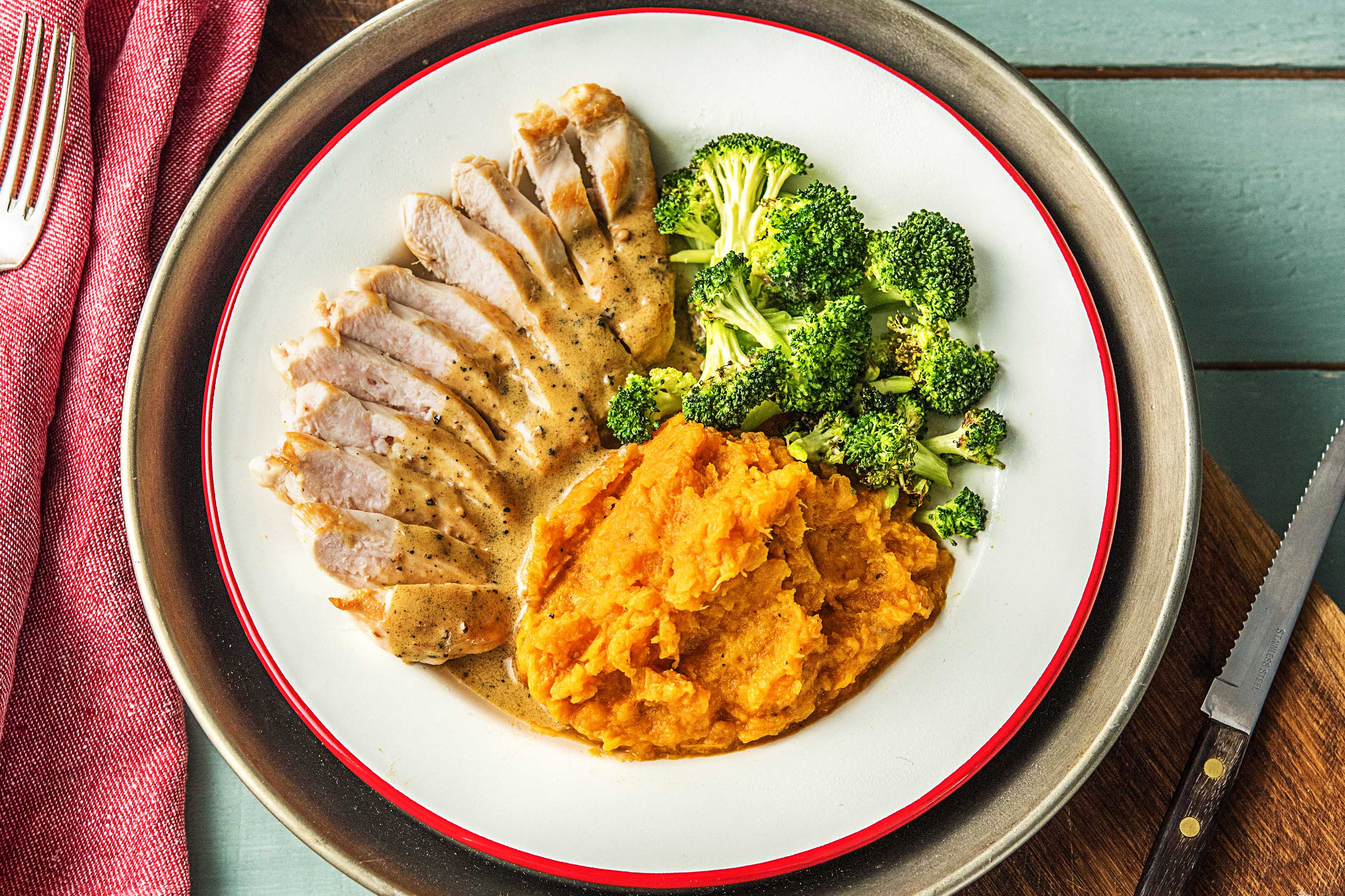 Chicken Breast with Sweet Potato Mash Recipe HelloFresh