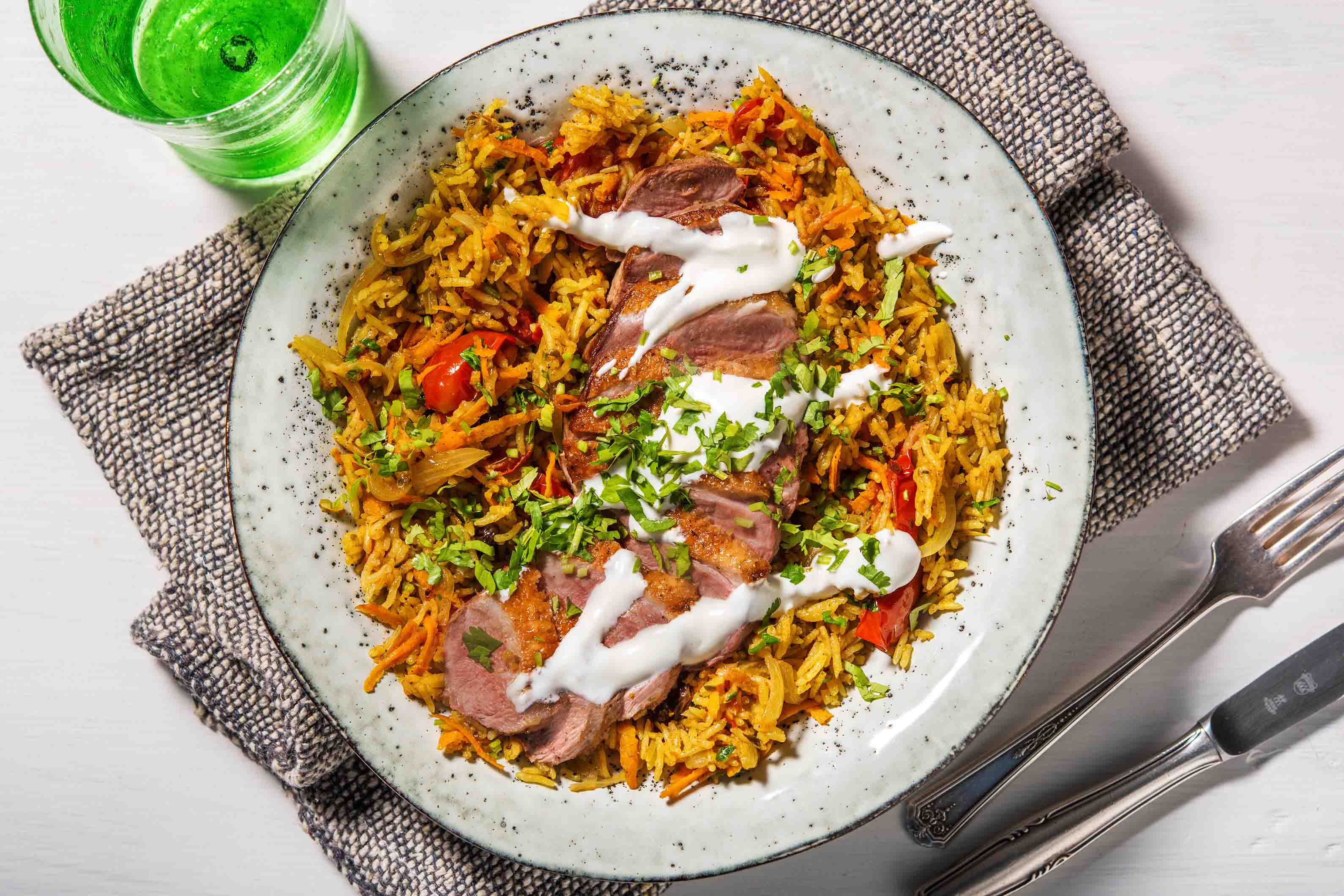 Duck Pilaf with Tomato and Carrot Recipe HelloFresh