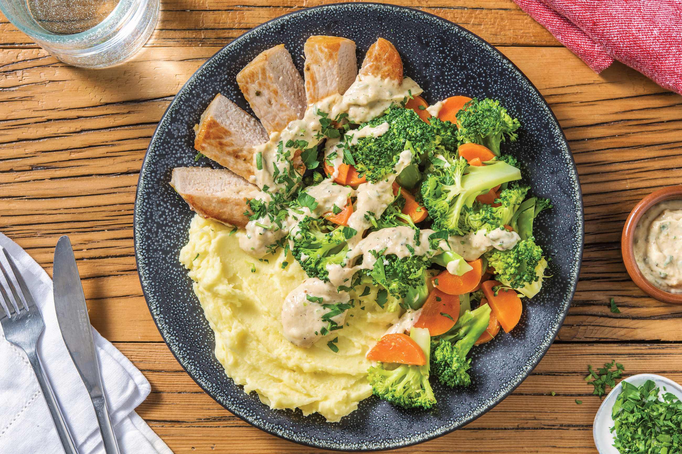 Seared Pork & Potato Mash Recipe | HelloFresh
