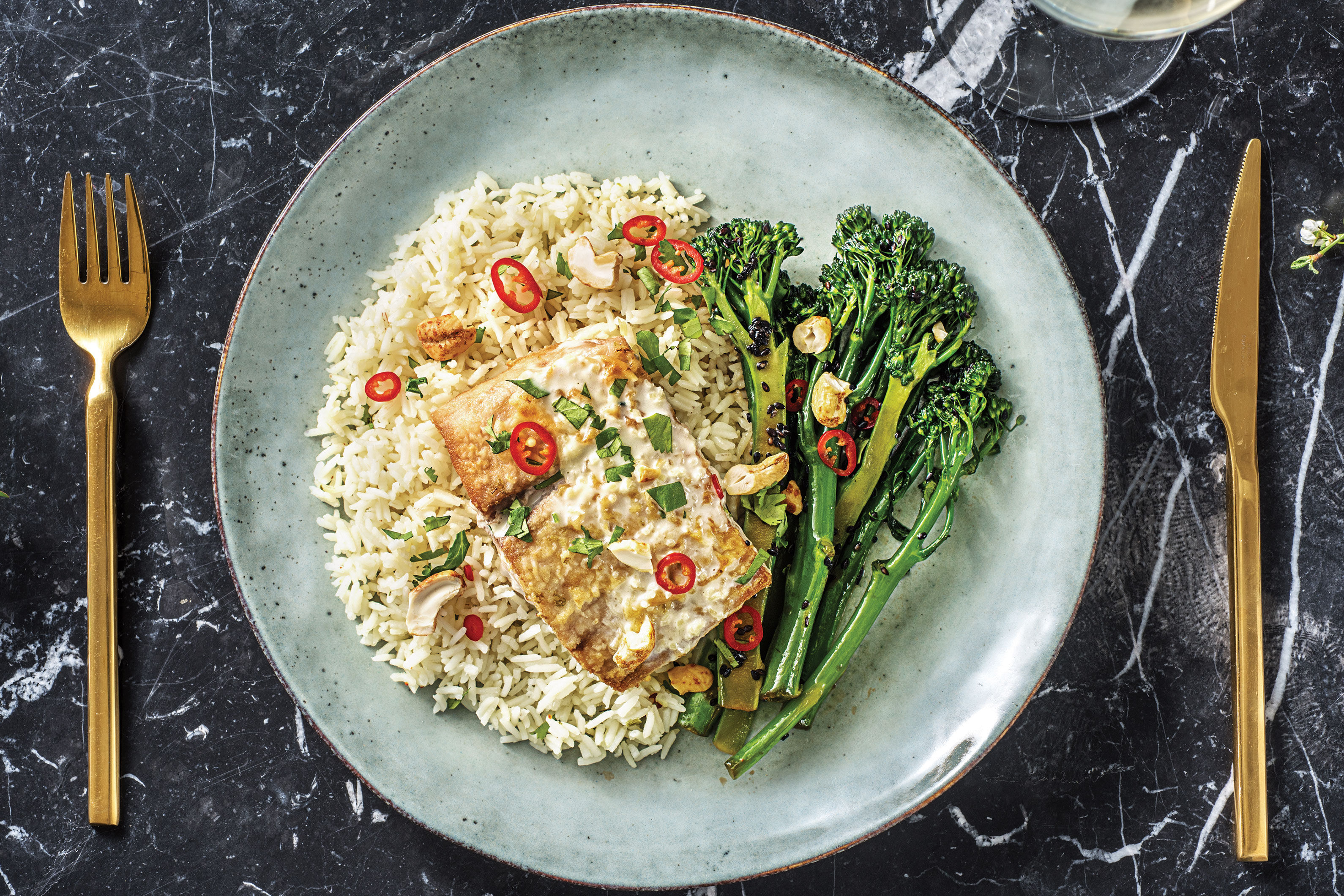 Seared Barramundi with Thai Coconut Sauce Recipe HelloFresh