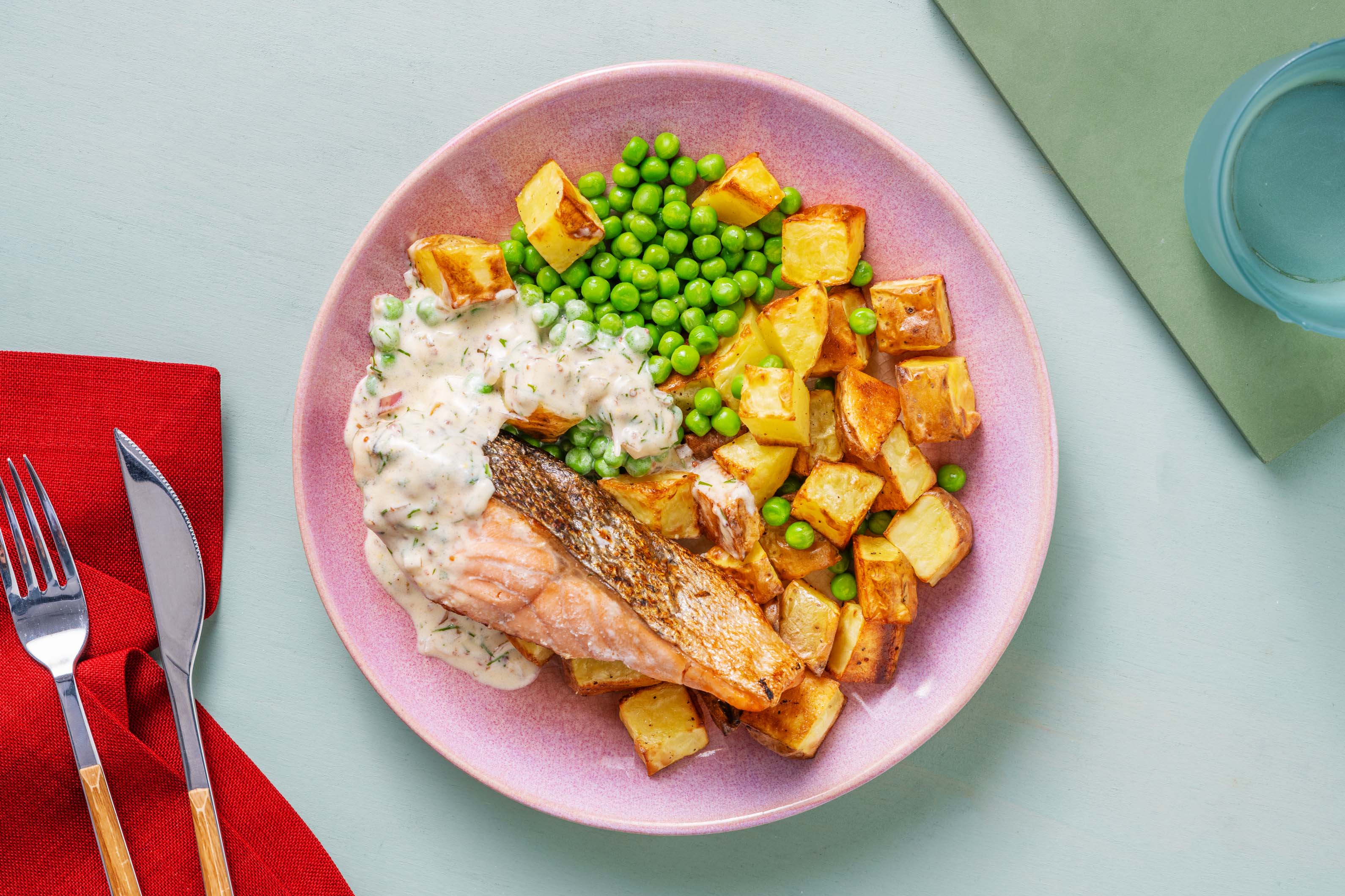 Pan-Seared Salmon in Creamy Mustard Sauce Recipe | HelloFresh