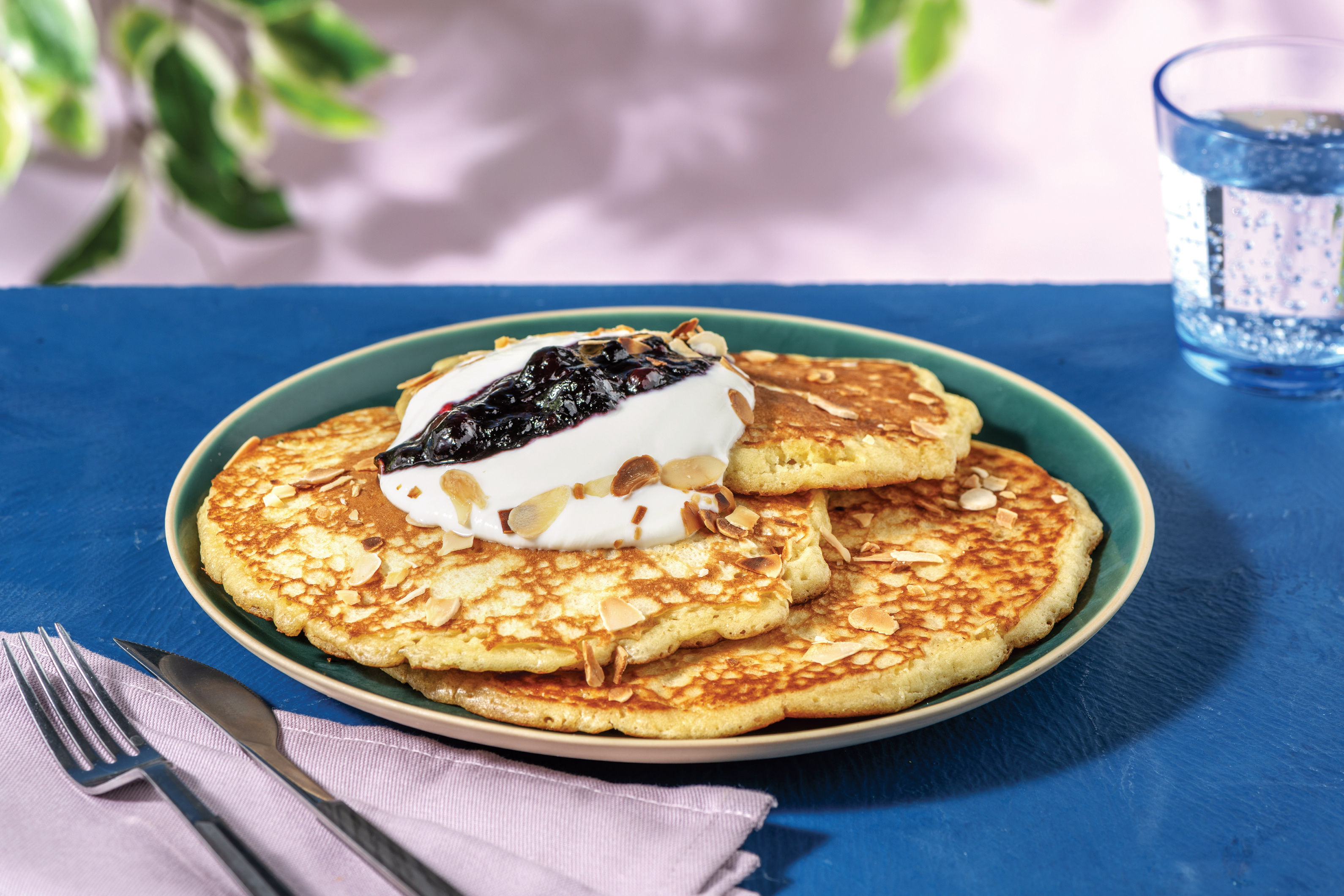 Pancakes & Berry Compote Recipe HelloFresh