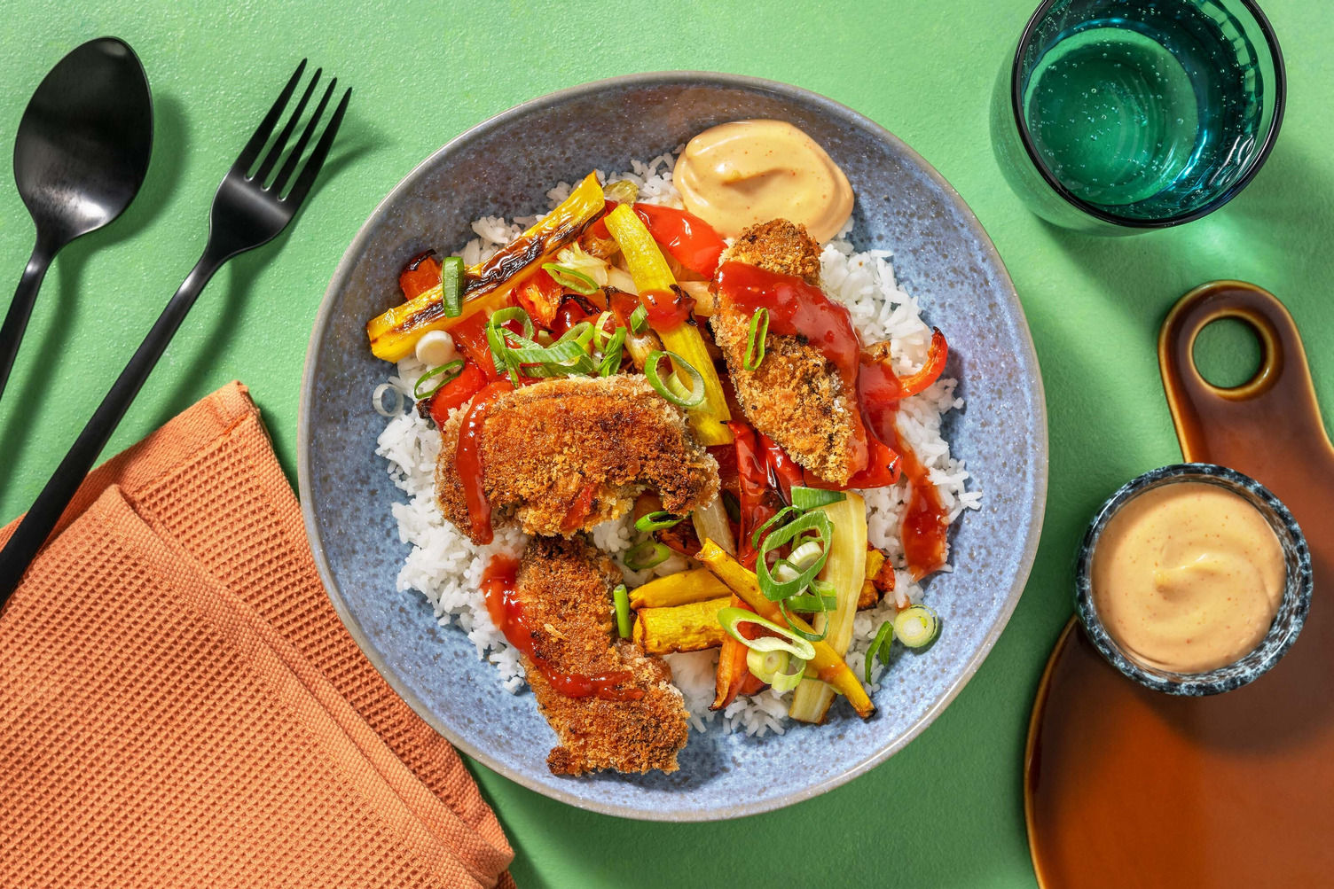 Panierter Portobello mit SweetChiliKetchup Rezept HelloFresh