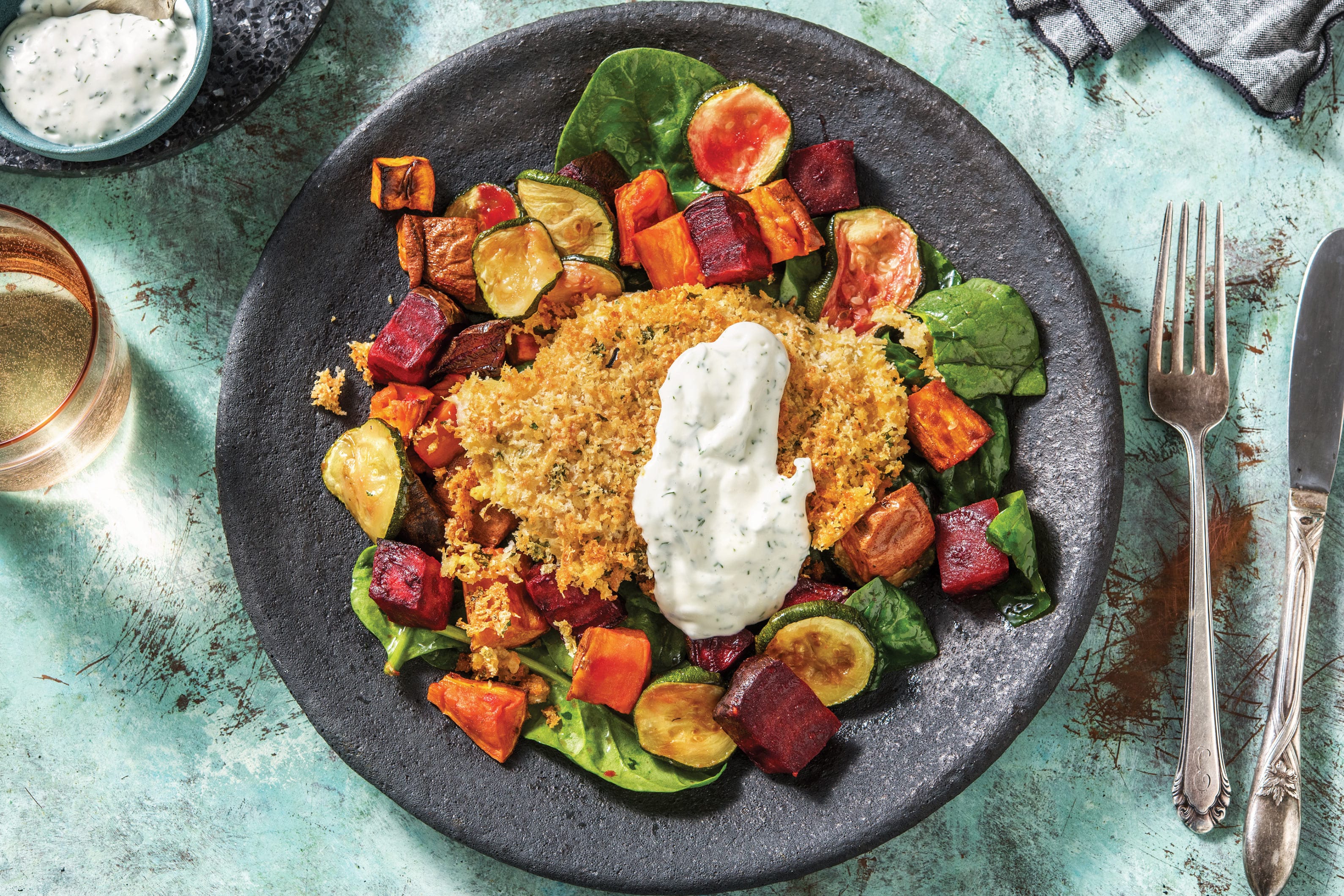 Parmesan & MustardCrusted Chicken Recept HelloFresh