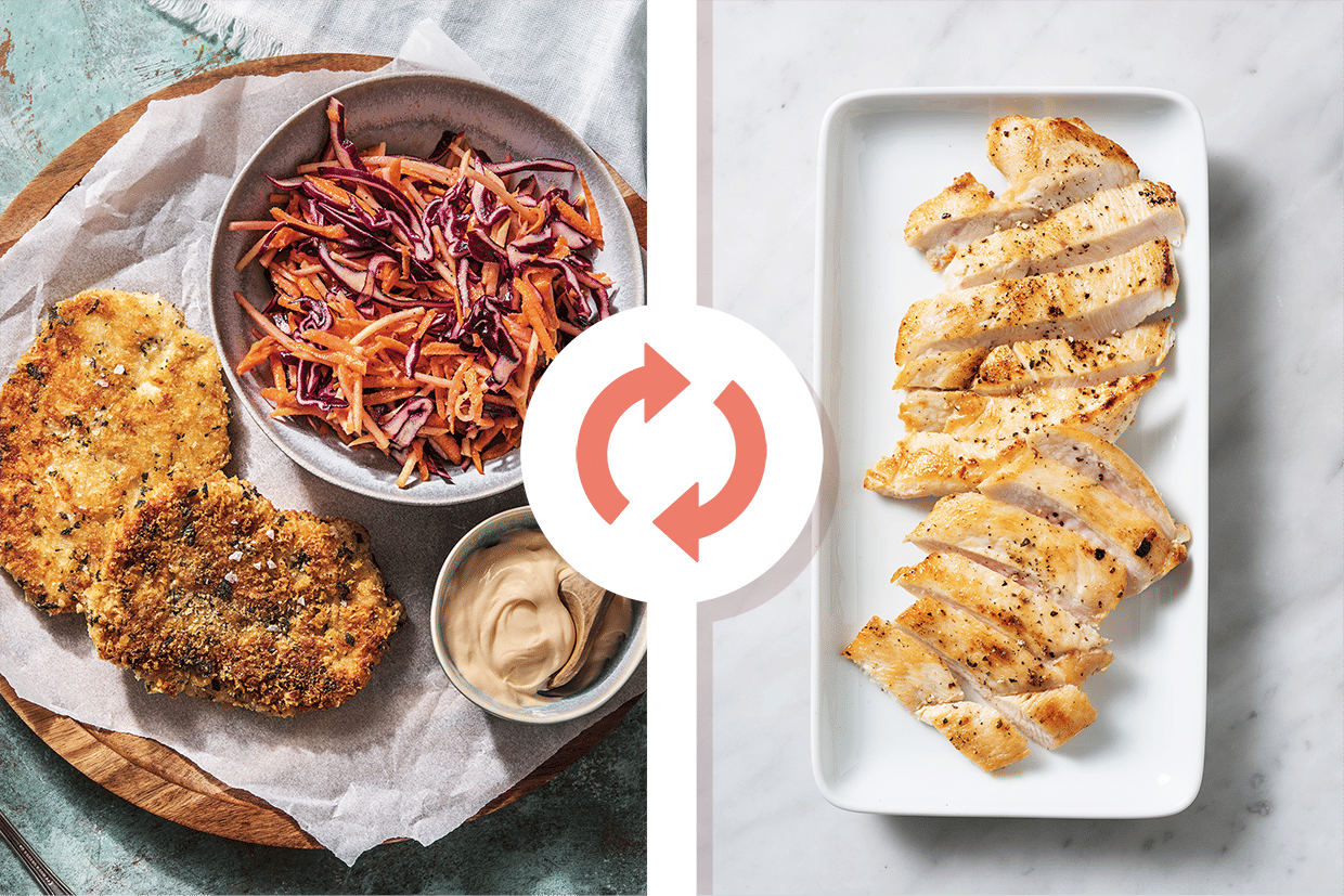 Quick Parsley & Parmesan Chicken Schnitzels Recipe HelloFresh