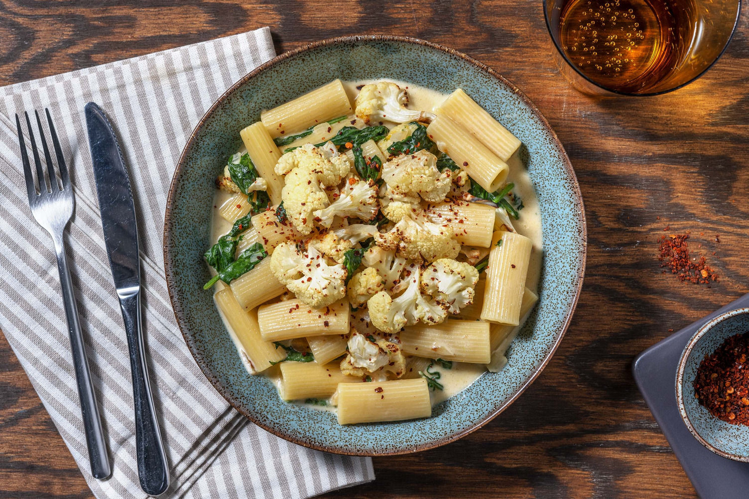 Pâtes crémeuses au fromage et chou-fleur Recette | HelloFresh