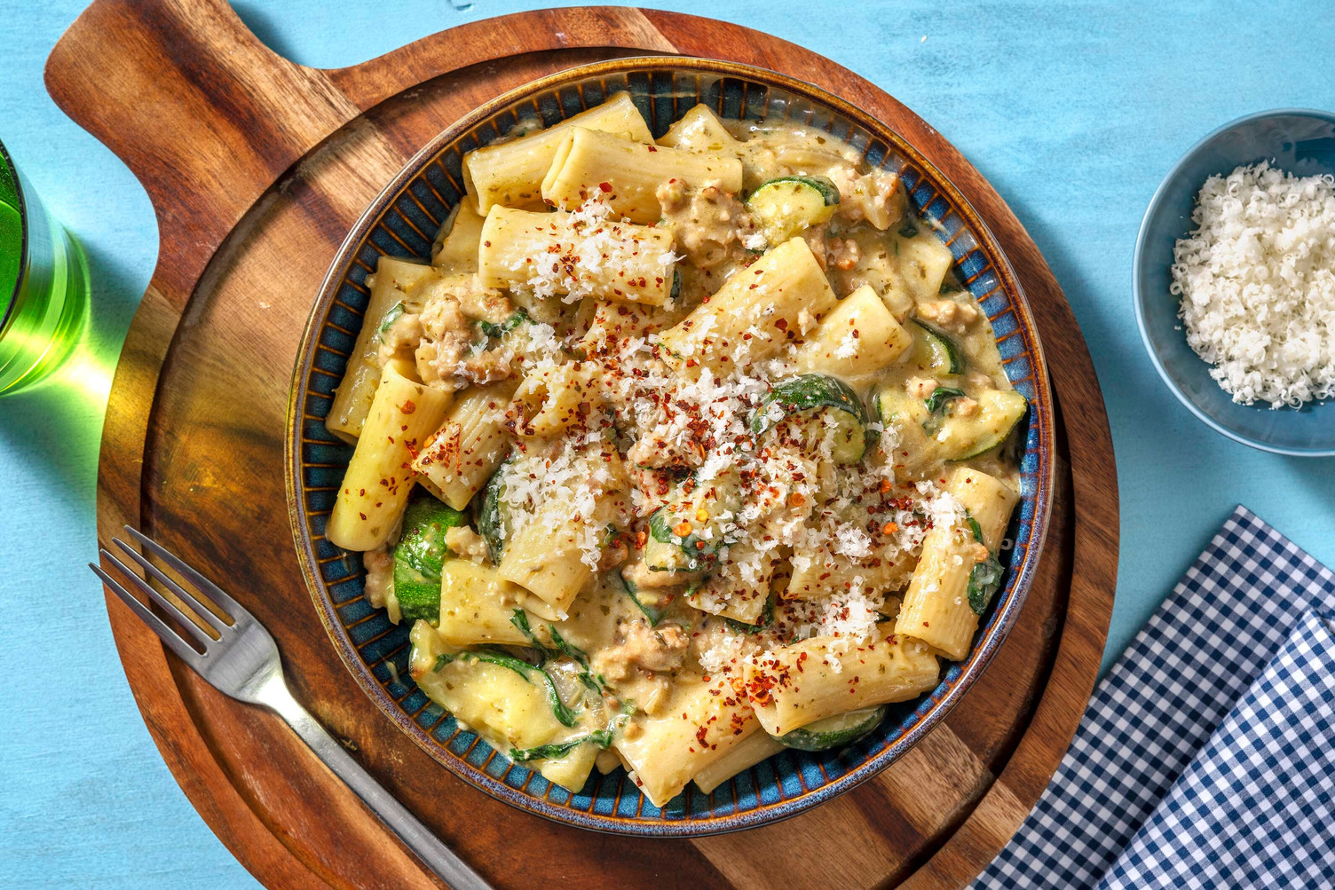 Creamy Pesto and Pork Pasta Recipe HelloFresh