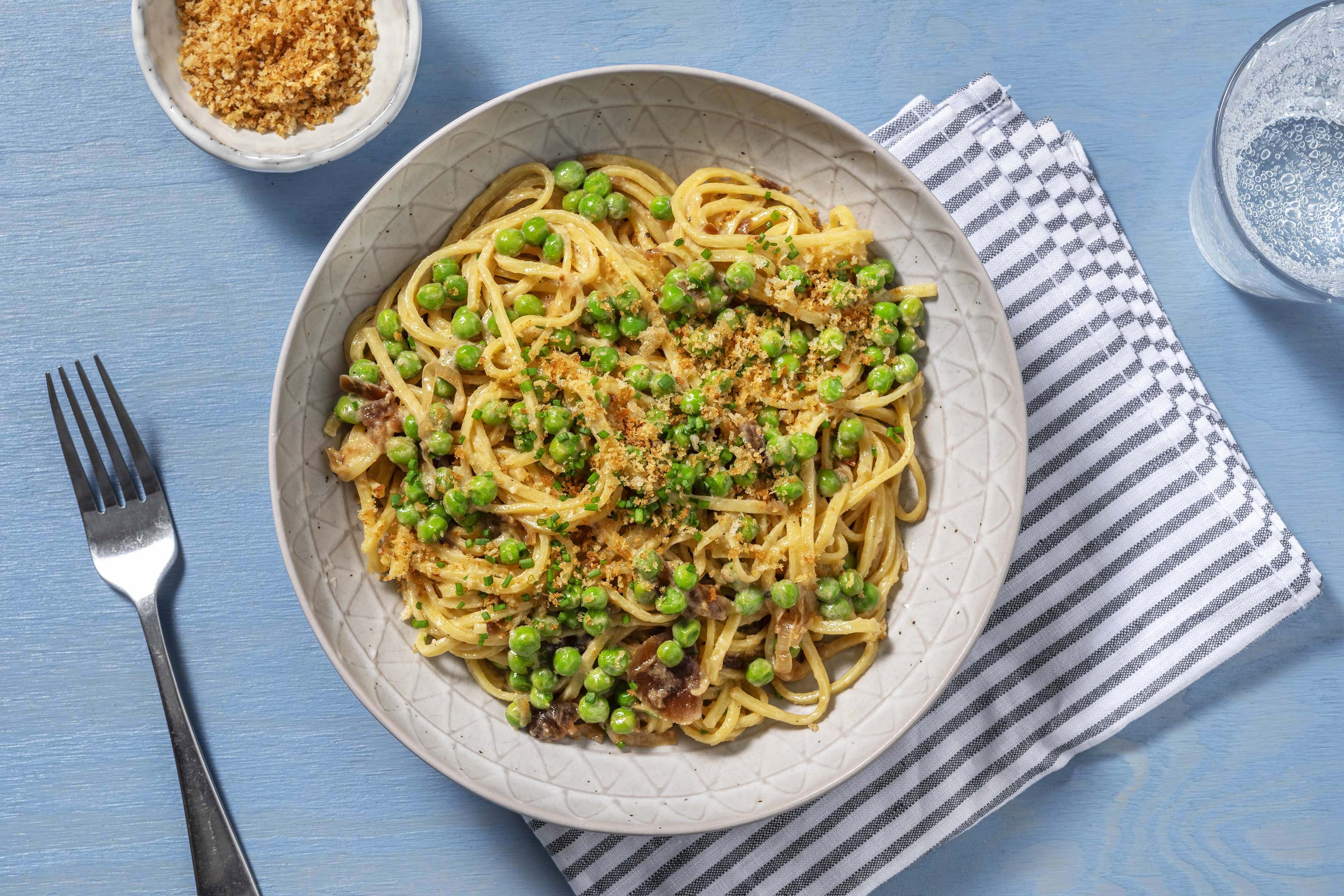 Pea and Onion Marmalade Linguine Recipe HelloFresh