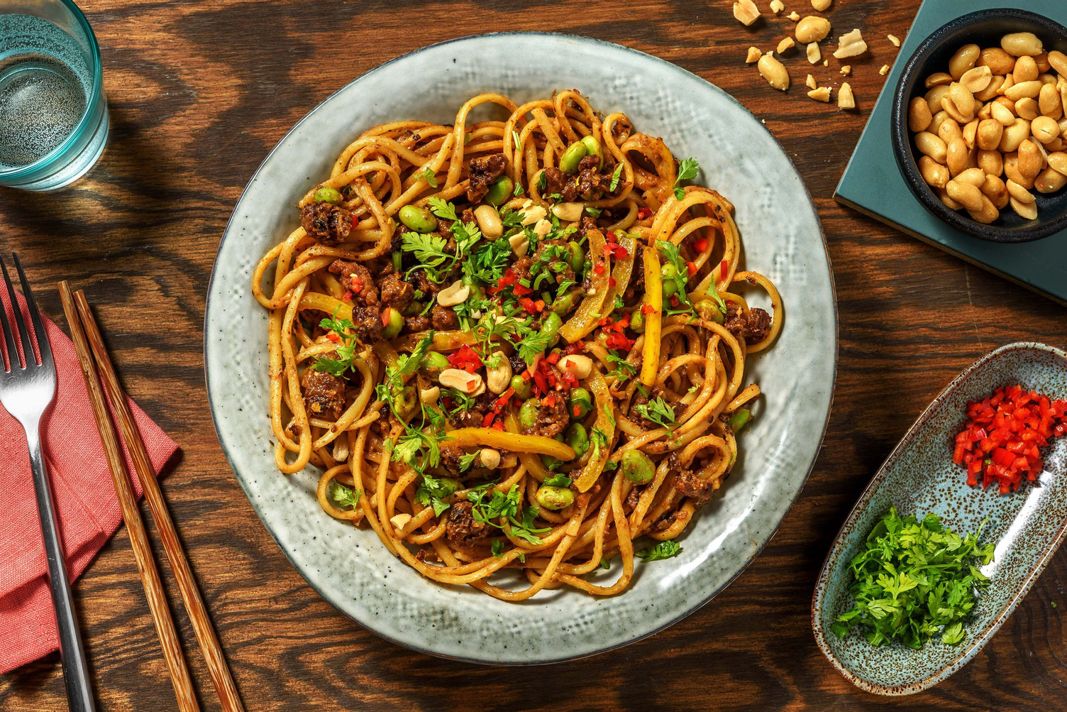 Peanut Satay Noodles Recipe Hellofresh