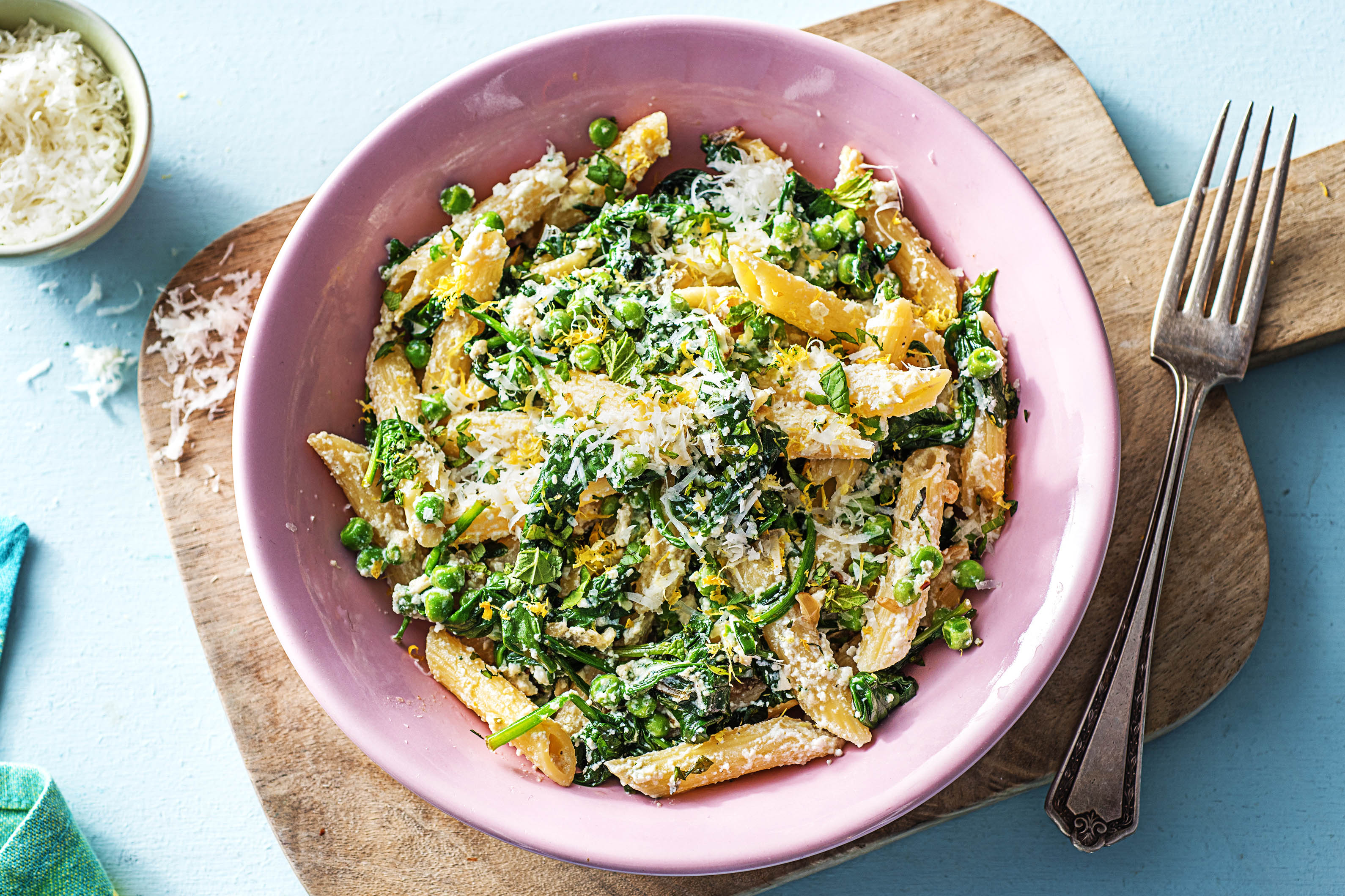 Mini Penne with Spinach - Cook with Sousou