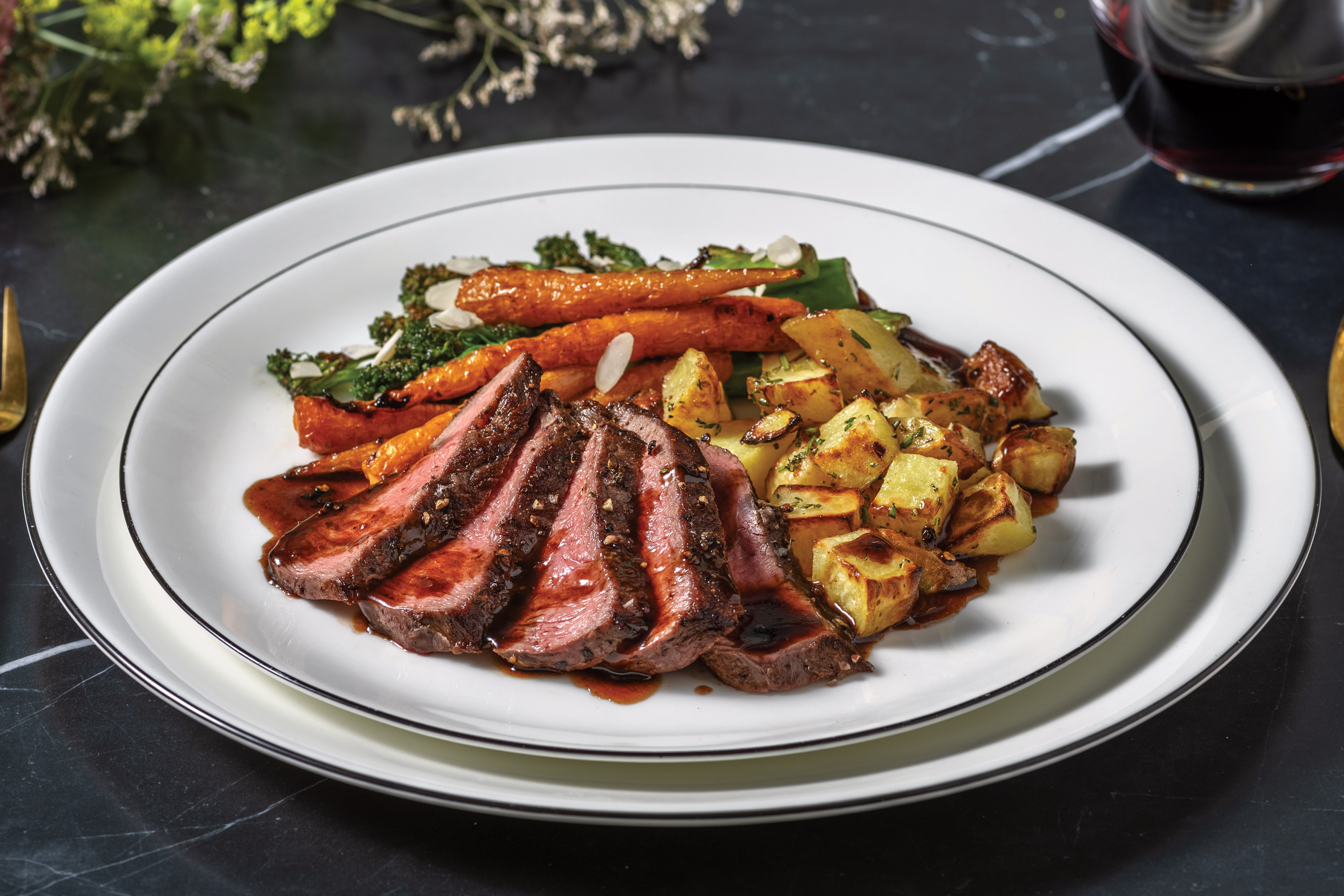 Peppercorn Beef Eye Fillet Recipe HelloFresh