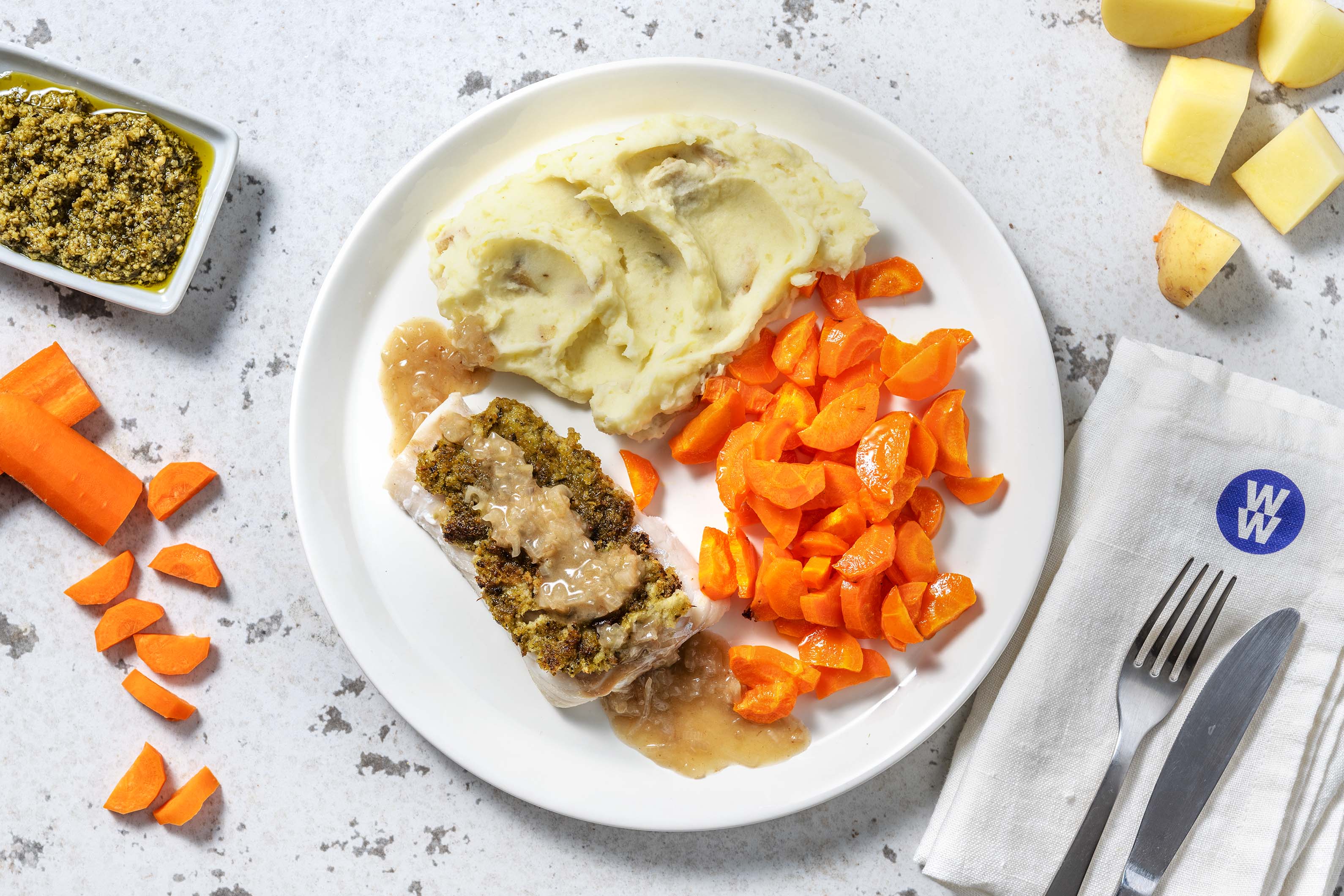 Pesto Crusted Cod Recipe HelloFresh