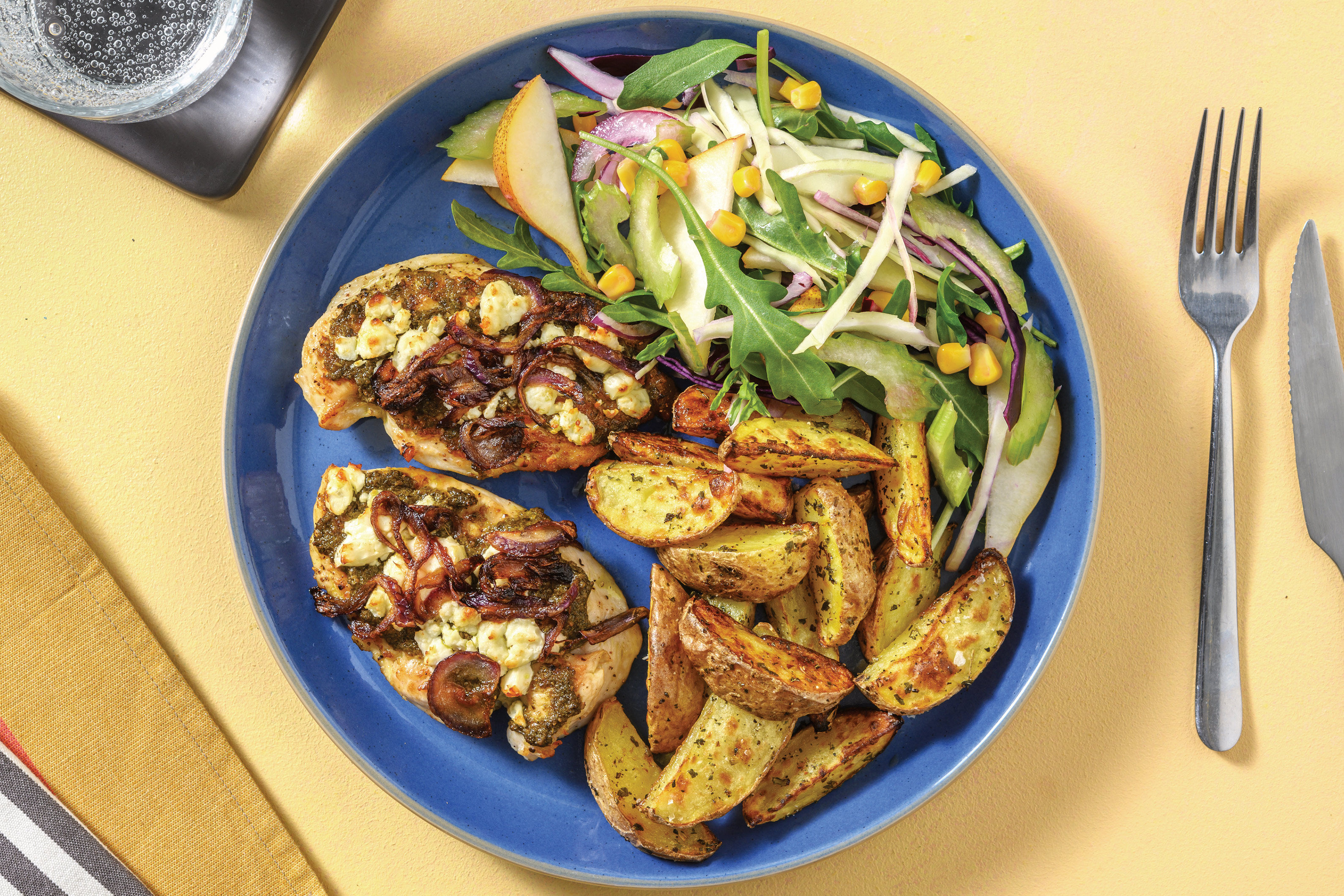 Pesto & Fetta Chicken Recipe HelloFresh