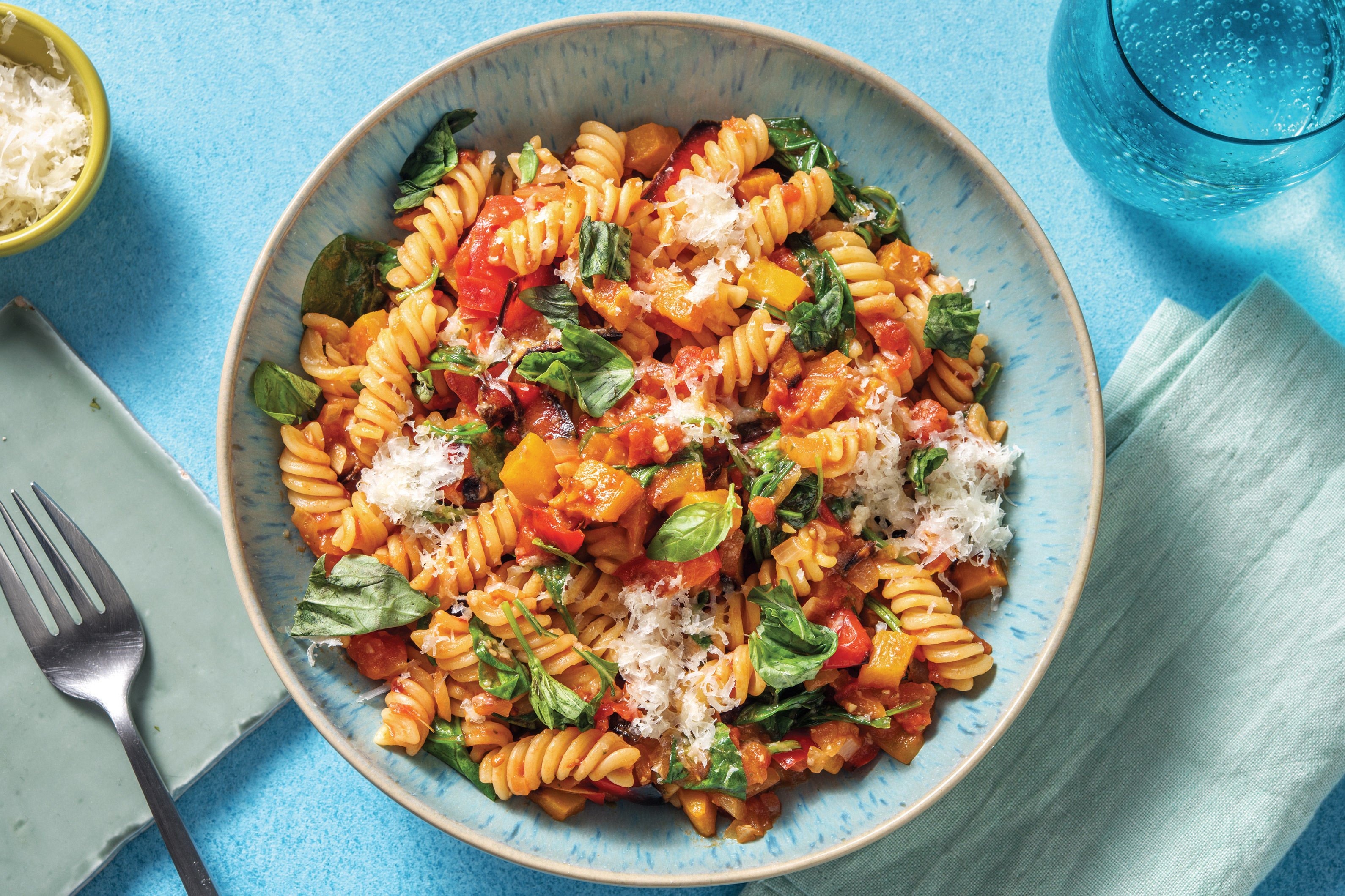 Pesto Roasted Vegetable Fusilli Recipe HelloFresh