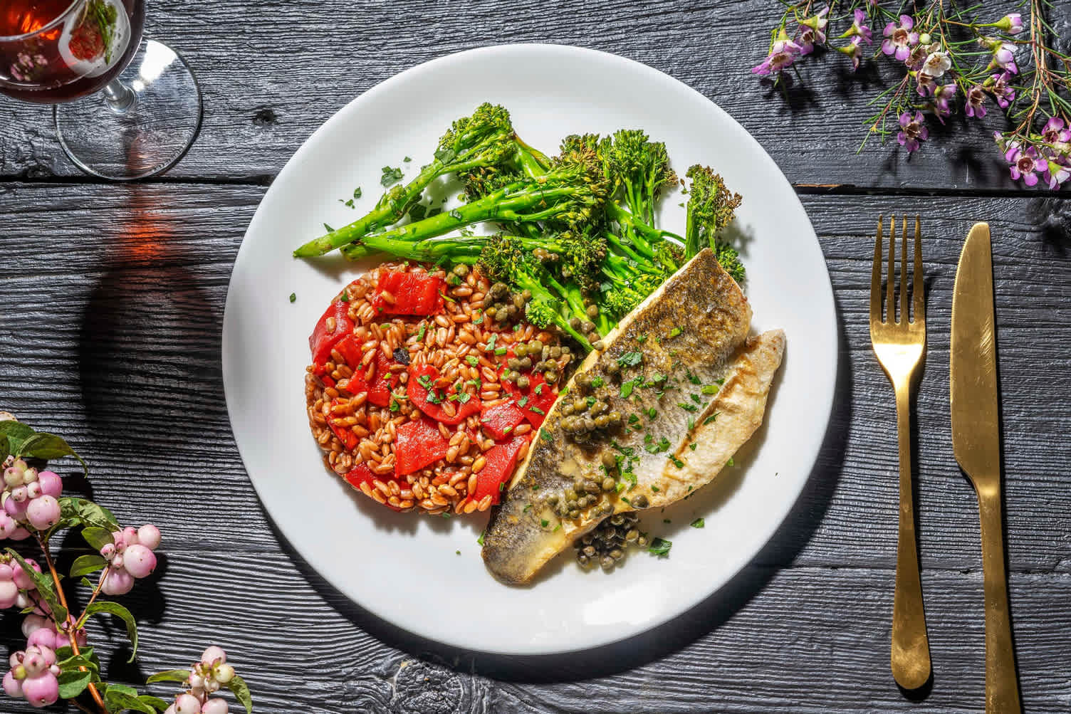 PiccataStyle Sea Bass Recipe HelloFresh