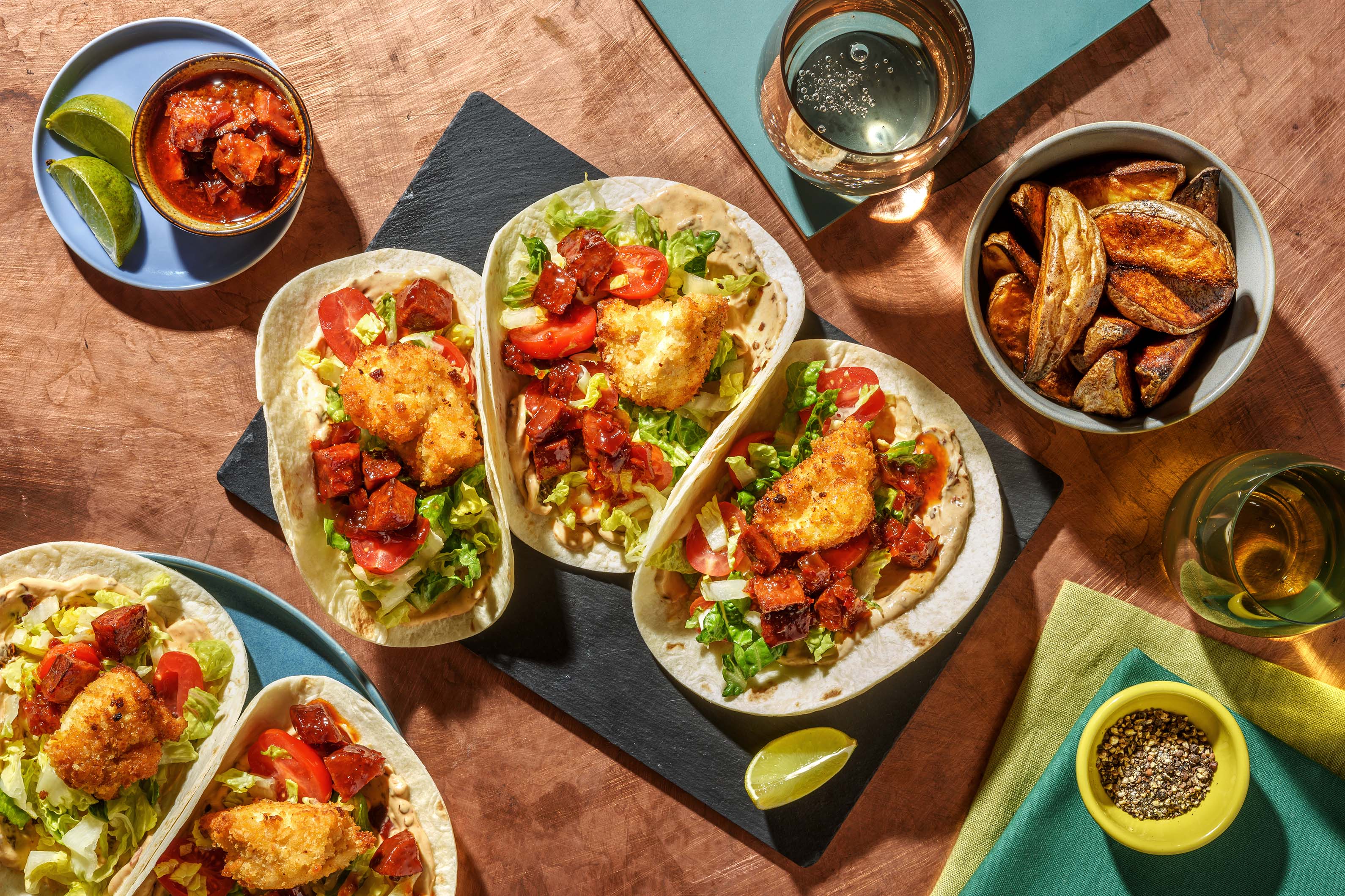 Popcorn Chicken Tacos Recipe HelloFresh